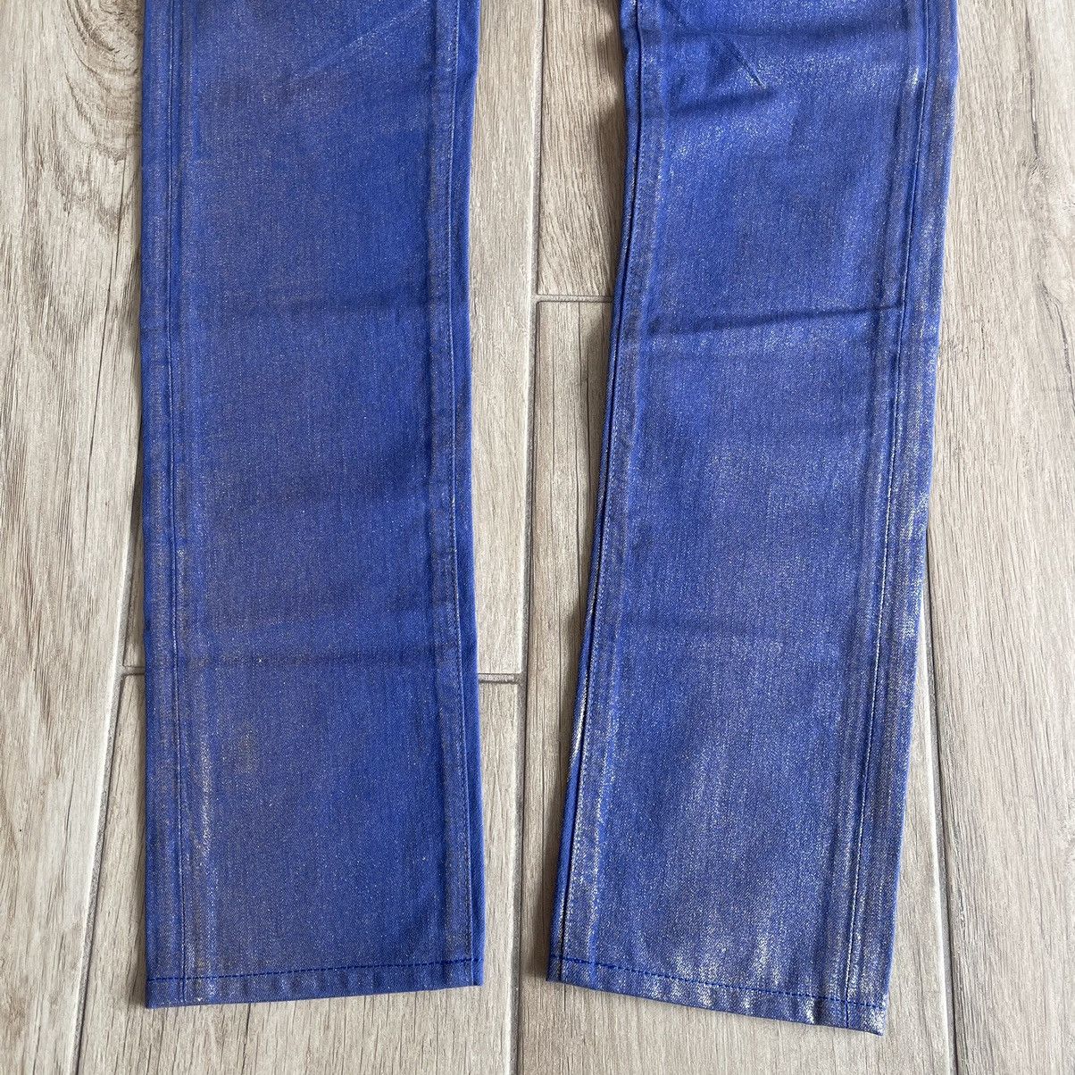 Dior Homme SS2009 ‘Planisphère’ Luster Gold Wax Denim Jeans Size US 27 - 4 Thumbnail