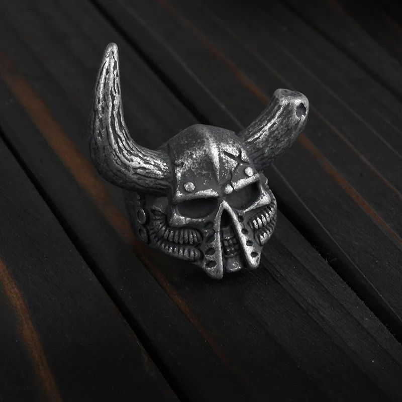 Japanese Brand × Jewelry × Vintage Broken Angle Skull Devil Ring Size ONE SIZE - 2 Thumbnail