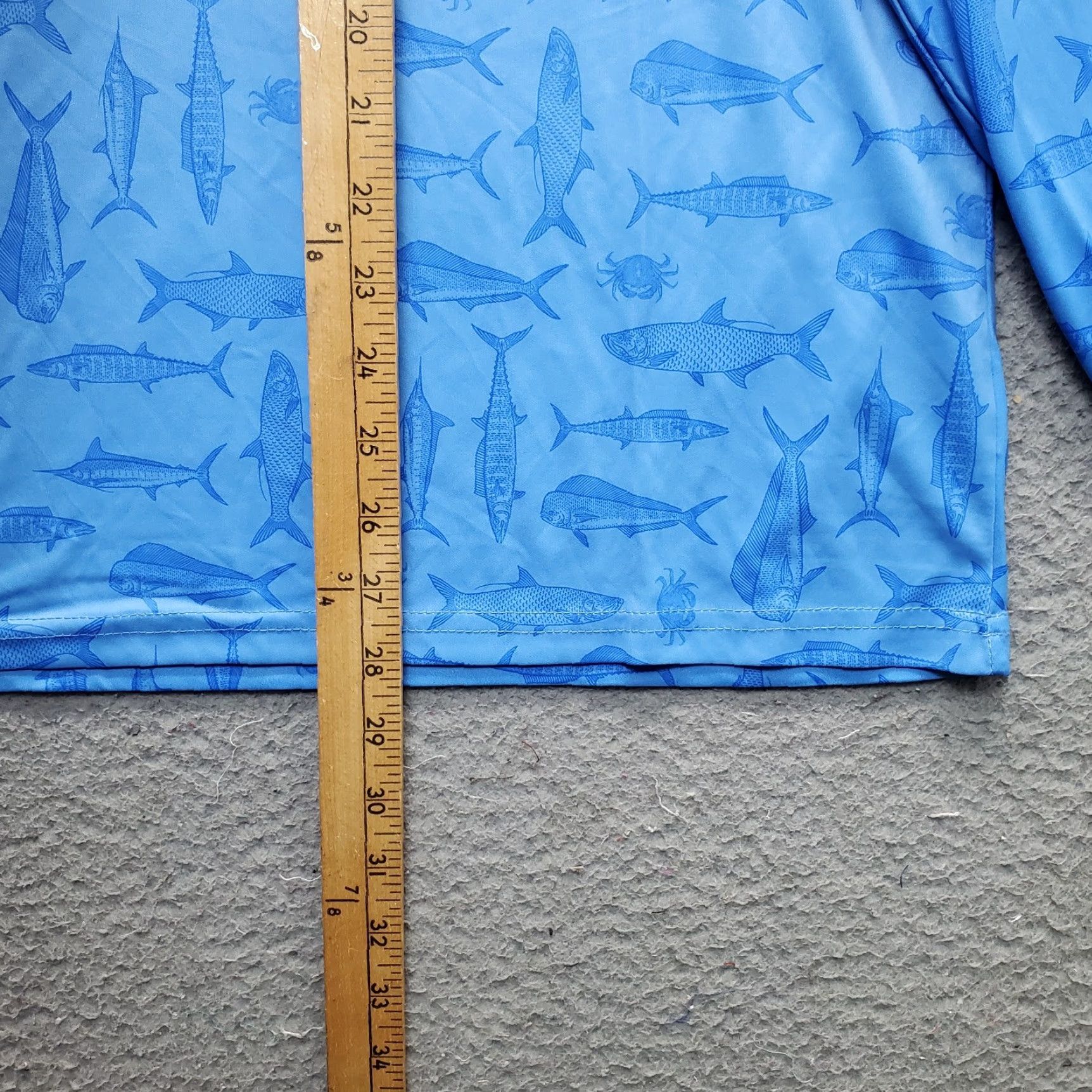 Alife Reel Life Mens Long Sleeve AOP Performance Shirt Multicolor Fish Print Pullover Shirt L Size US L / EU 52-54 / 3 - 5 Thumbnail