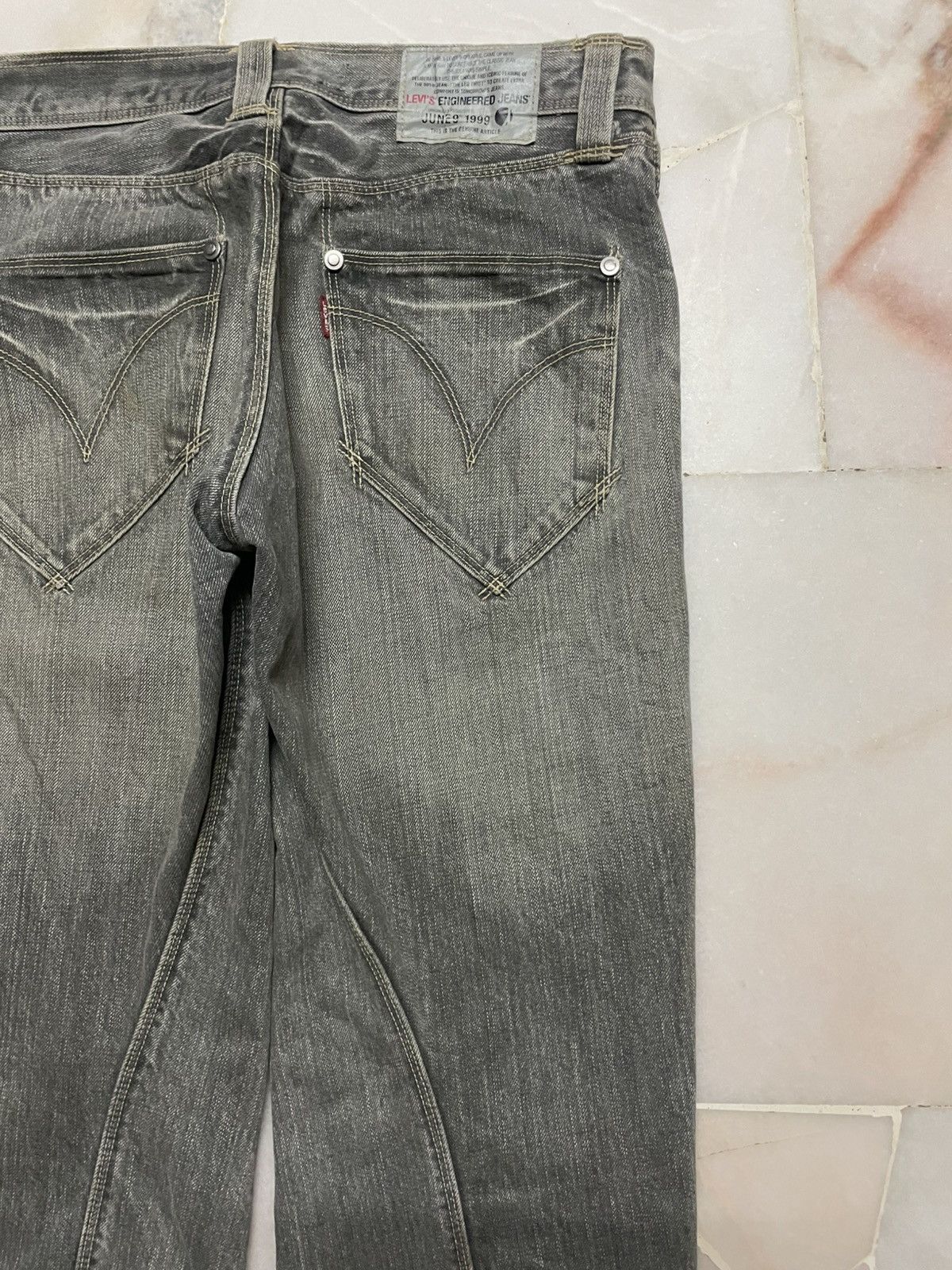 Levi's 💥Vintage 90s Levi’s Engineered Jeans Claw Mudwash Quarter Size US 30 / EU 46 - 15 Thumbnail