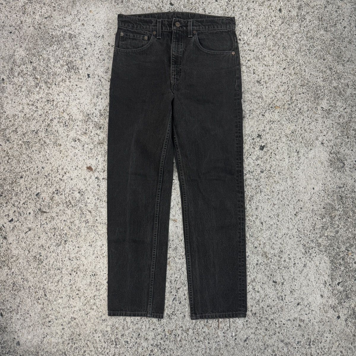 Levi's Vintage 90s Levi’s 505 Faded Black Jeans ERD Grunge Chrome Size US 32 / EU 48 - 2 Thumbnail