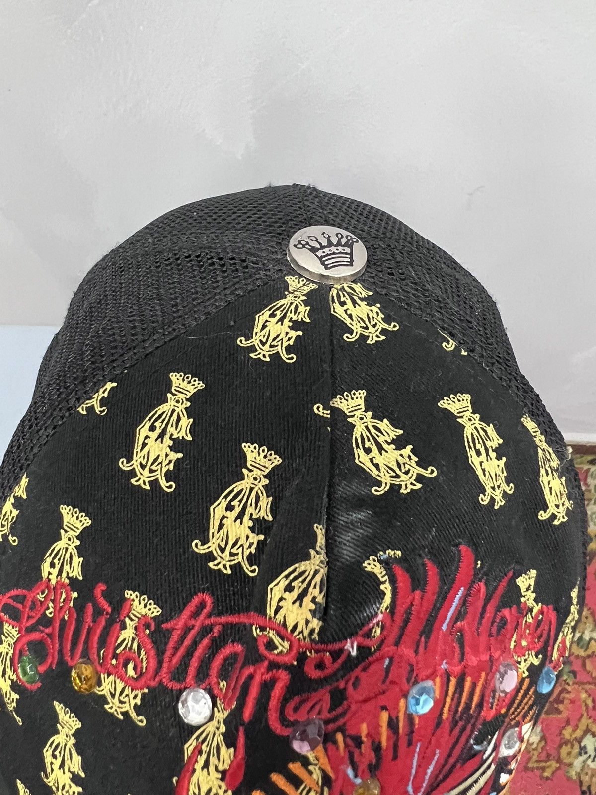Christian Audigier × Ed Hardy × Japanese Brand Ed Hardy by Christian Audigier Cap Japanese Skull Death Y2K Size ONE SIZE - 4 Thumbnail
