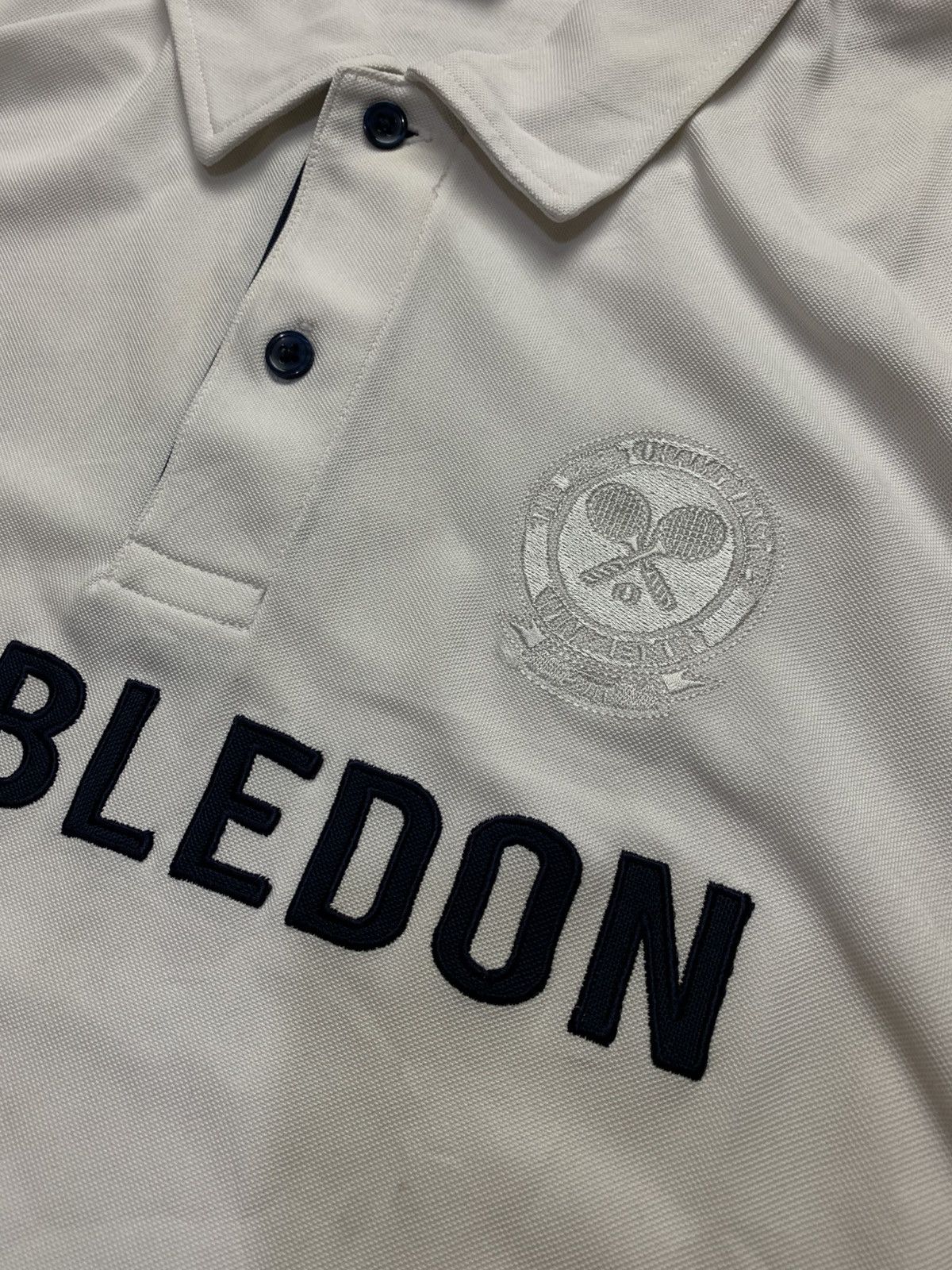Sports Specialties 🐍 SOLD 🐍 Wimbledon The 125th Championships Polo Size US L / EU 52-54 / 3 - 6 Thumbnail