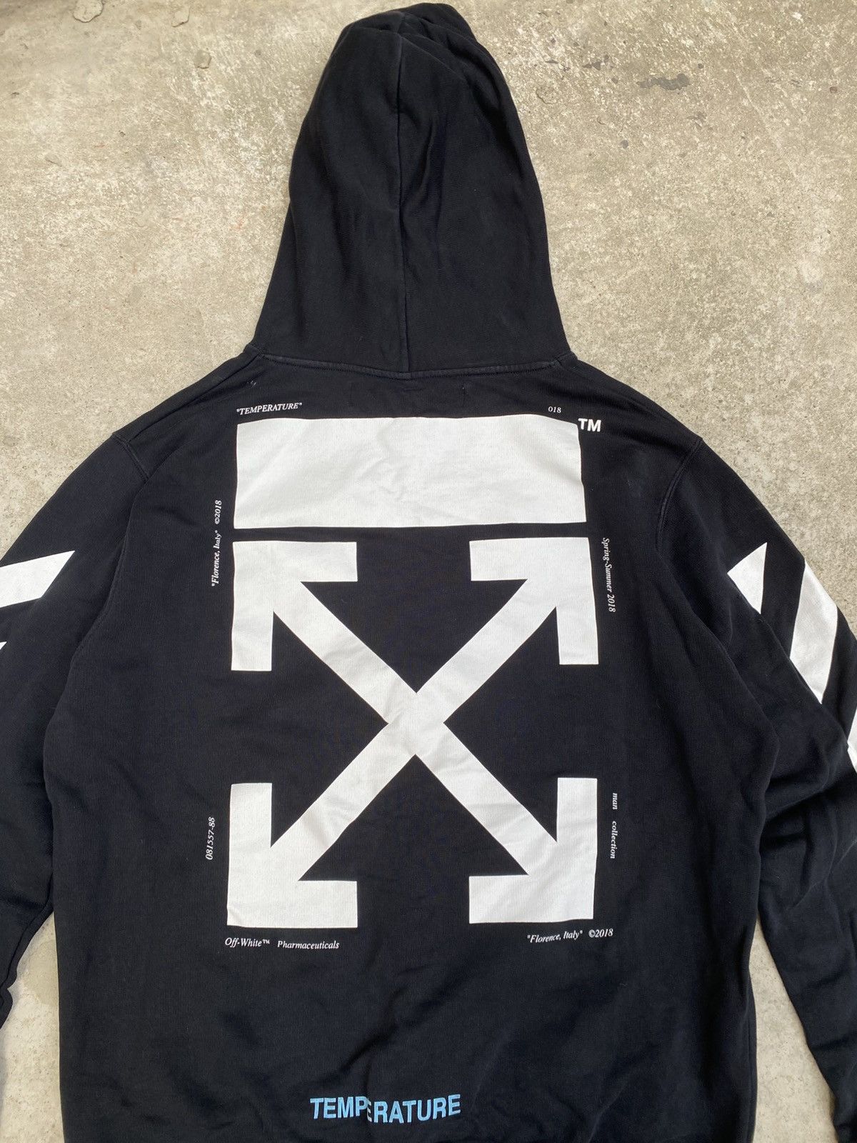 Off-White Off-White Mona Lisa Temperature black Over Hoodie Size US L / EU 52-54 / 3 - 18 Thumbnail