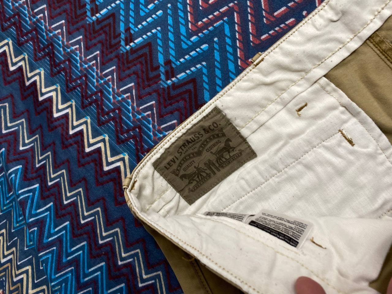 Levi's Denim pants beige vintage jeans Levi's Y2K streetwear Size US 36 / EU 52 - 2 Thumbnail