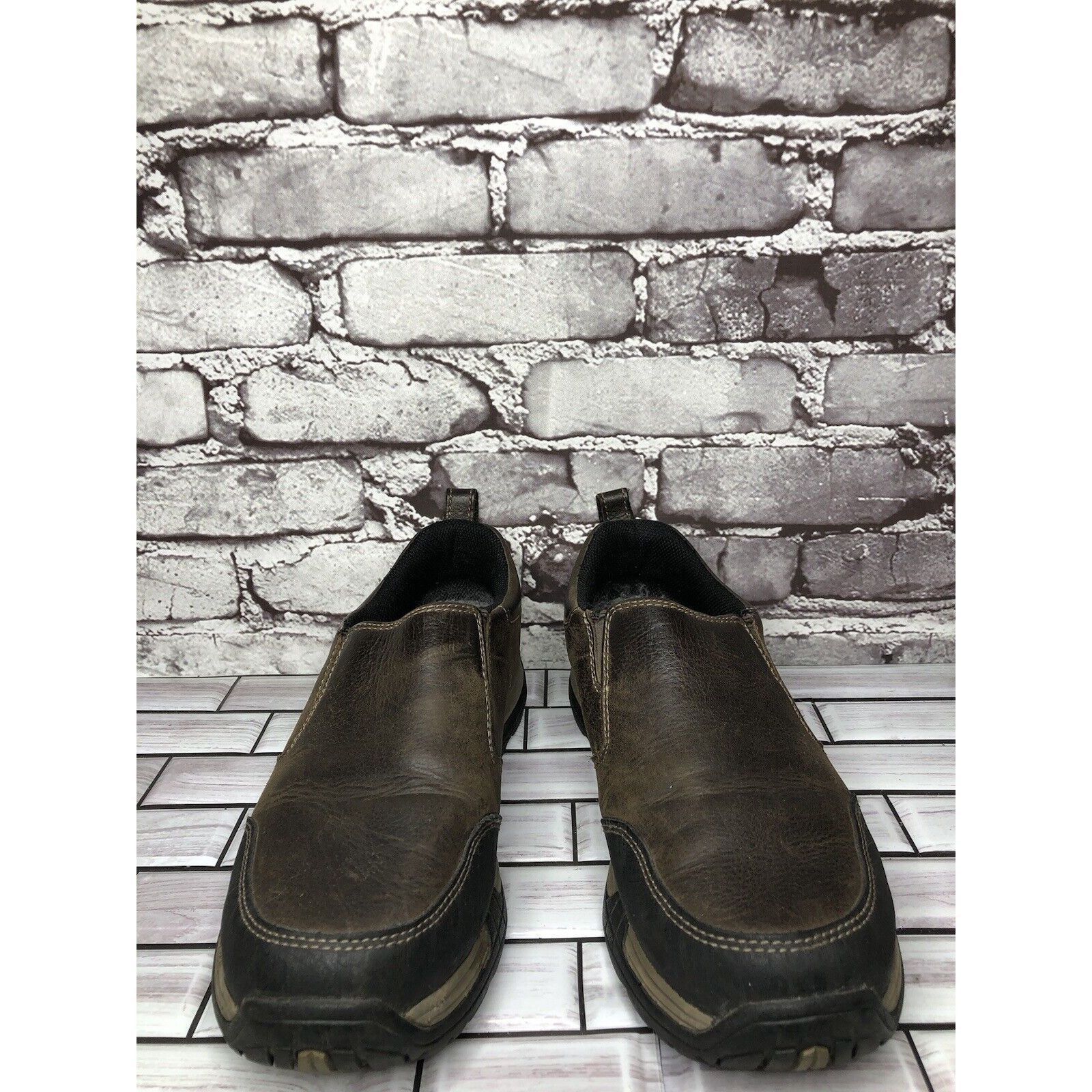 L.L. Bean L.L Bean Traverse 507184 Brown Leather Slip On Trail Shoes M Size US 9.5 / EU 42-43 - 10 Thumbnail