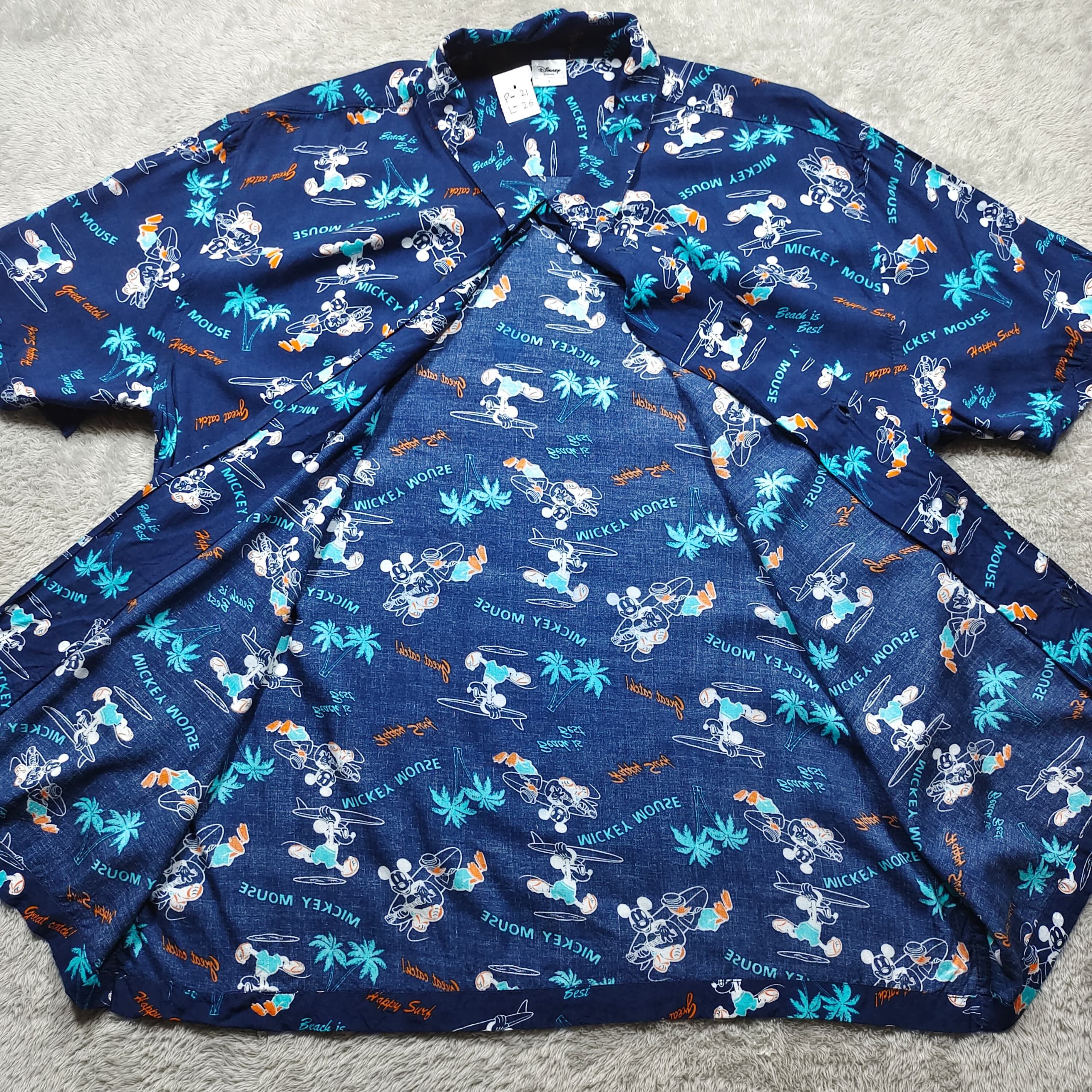 Mickey Mouse × Sun Surf 100% RAYON MICKEY MOUSE FULL PRINT HAWAII BUTTON UP SHIRT Size US L / EU 52-54 / 3 - 3 Thumbnail