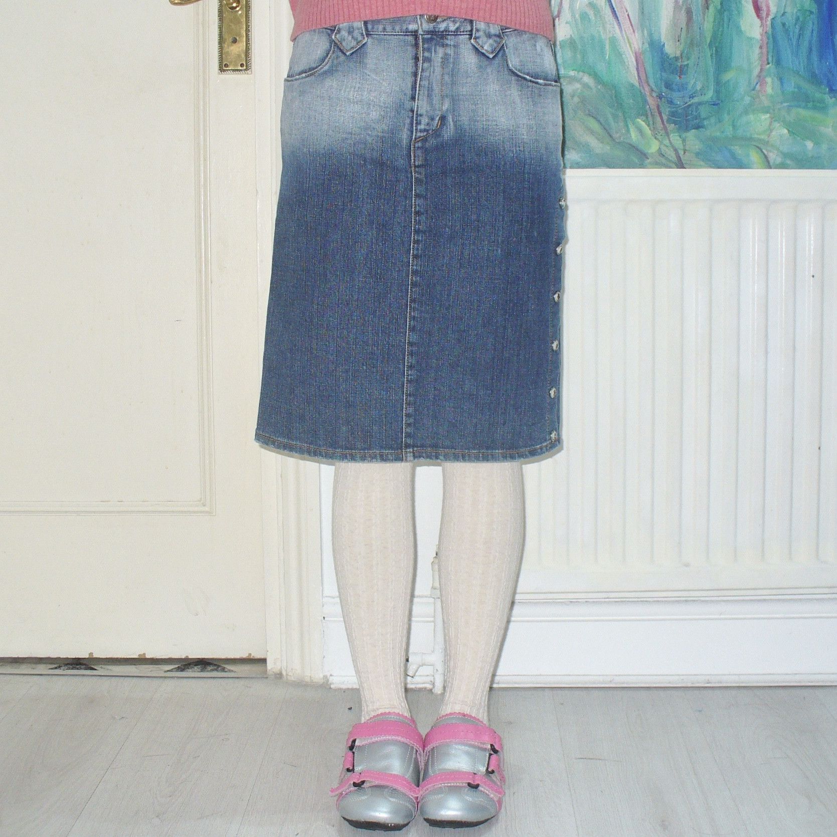 Burberry Burberry Blue Label denim skirt Size 26" / US 2 / IT 38 - 1 Thumbnail