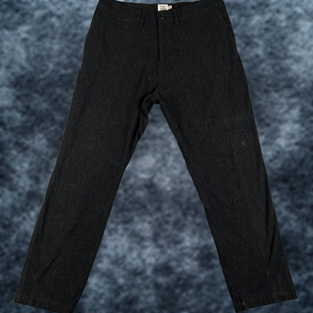 Flint And Tinder Flint & Tinder Men Straight Fit Stretch 36x30 Pants Gray Brushed Knit Casual Workwear Size US 36 / EU 52 - 1 Thumbnail