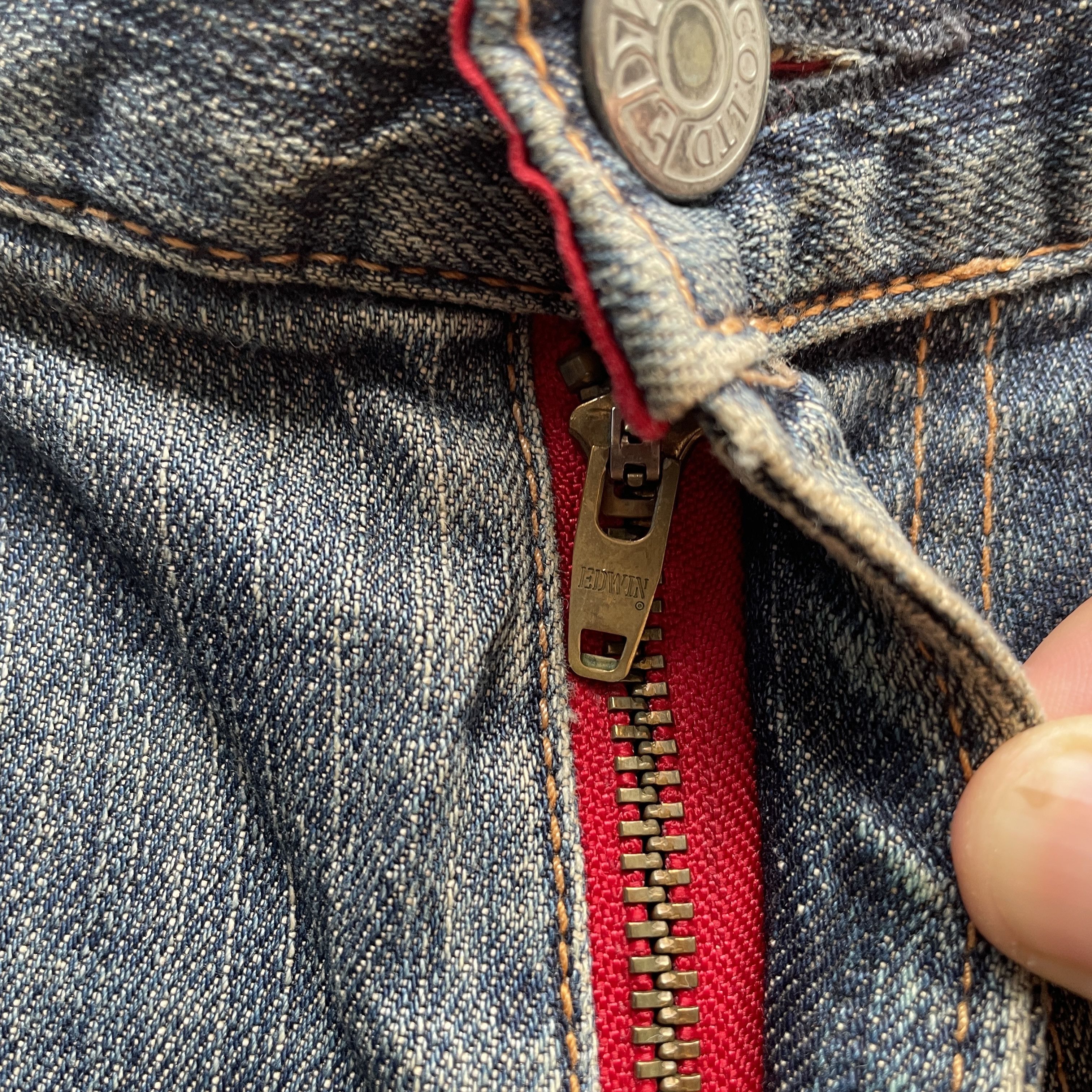 Edwin × Jean Vintage Edwin x Motor Head Rusty Jeans Sick Denim Pants Size US 31 - 7 Thumbnail