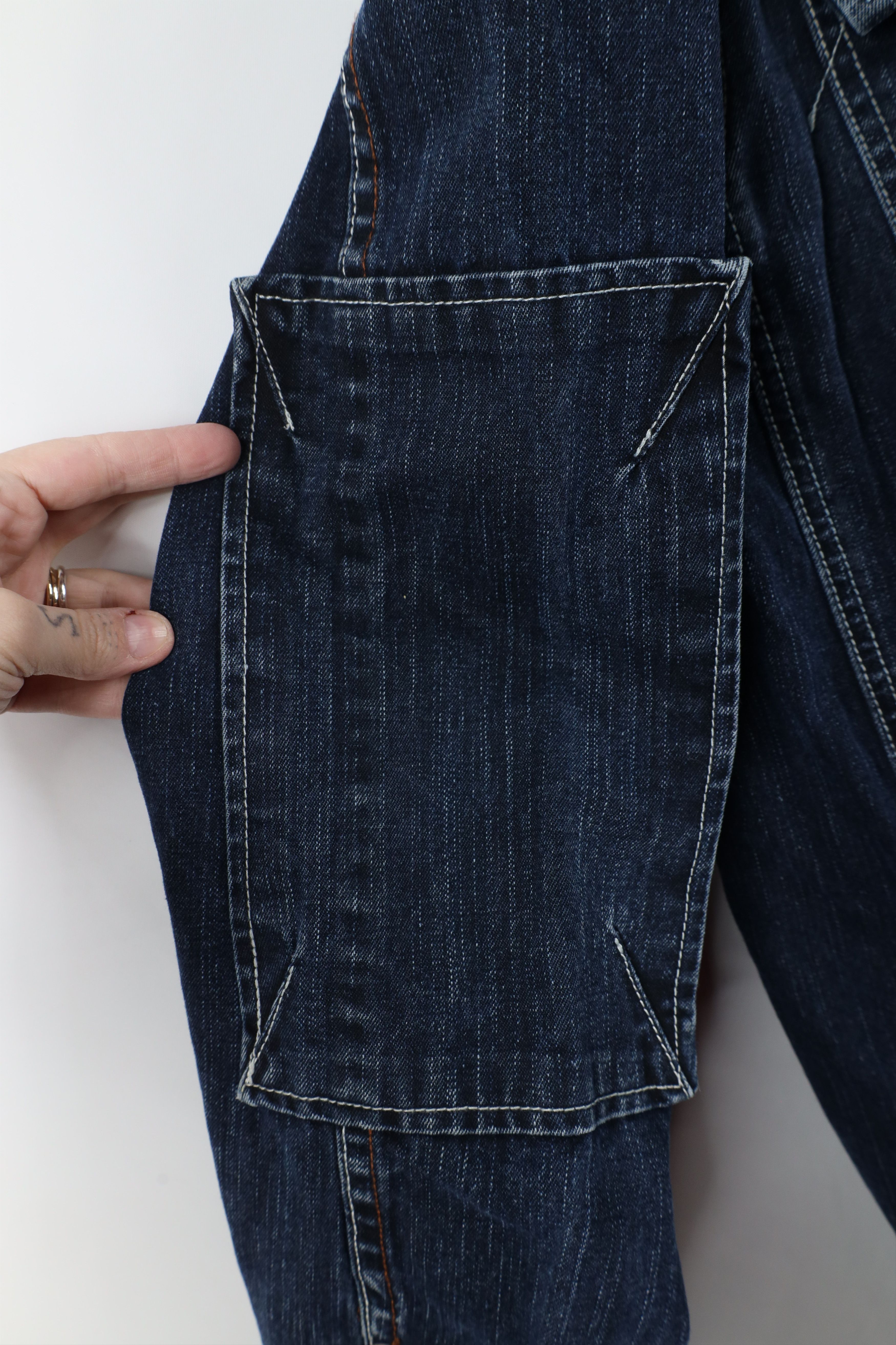 Vintage Vintage 90s Y2K Enyce Hip Hop Denim Jean Trucker Jacket Blue Size US XXL / EU 58 / 5 - 9 Thumbnail