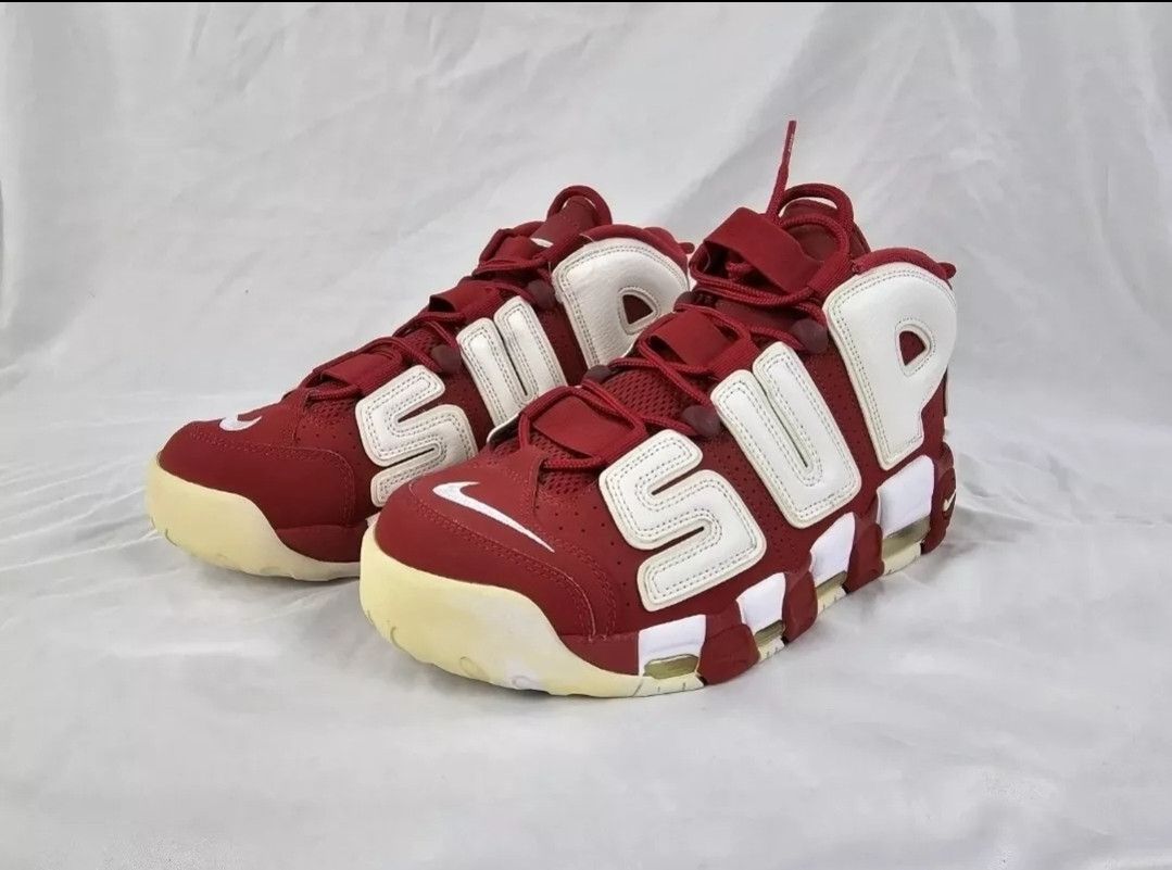 Nike × Supreme NIKE AIR MORE UPTEMPO SUPREME SUPTEMPO RED Size US 10 / EU 43 - 3 Thumbnail