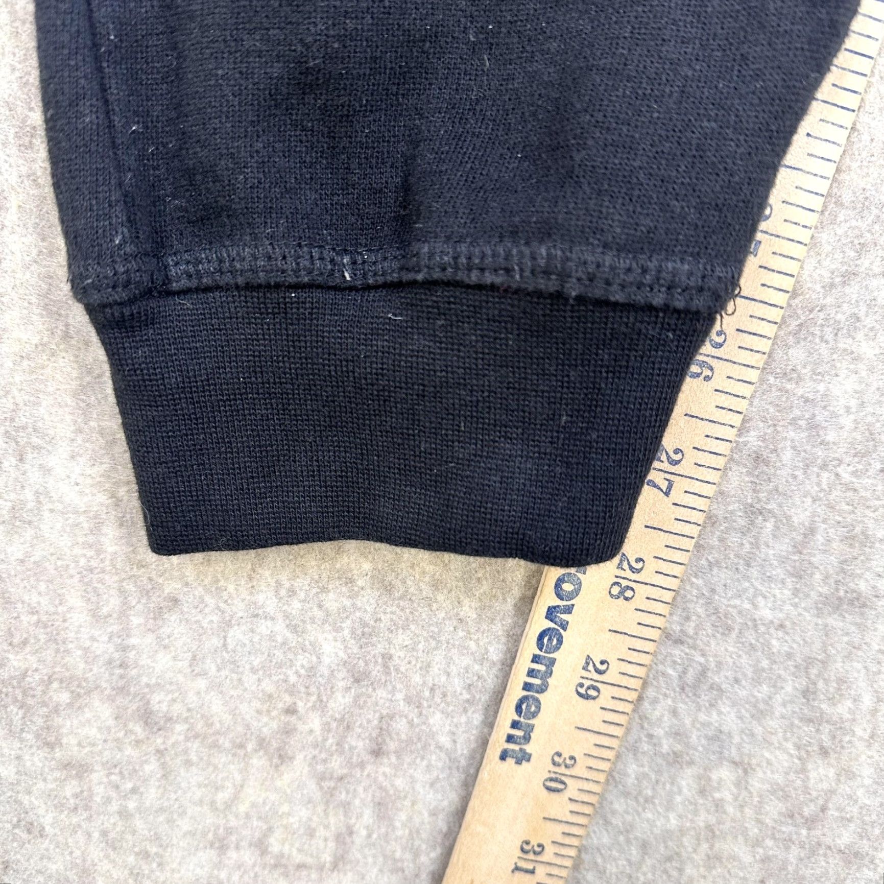 Vintage L.O.V.E Joggers Sweatpants Mens Large Black Graphic Heart Streetwear Fleece Adult Regular Size US 33 - 6 Thumbnail