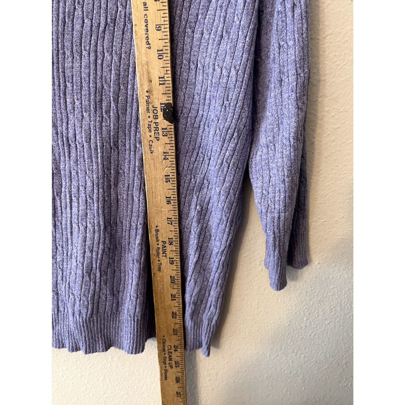 Vintage Karen Scott Sweater Women's Purple 3/4 Sleeve Collared V-Neck Size M Knit Top Casual Shirt Pullover Size M / US 6-8 / IT 42-44 - 4 Thumbnail