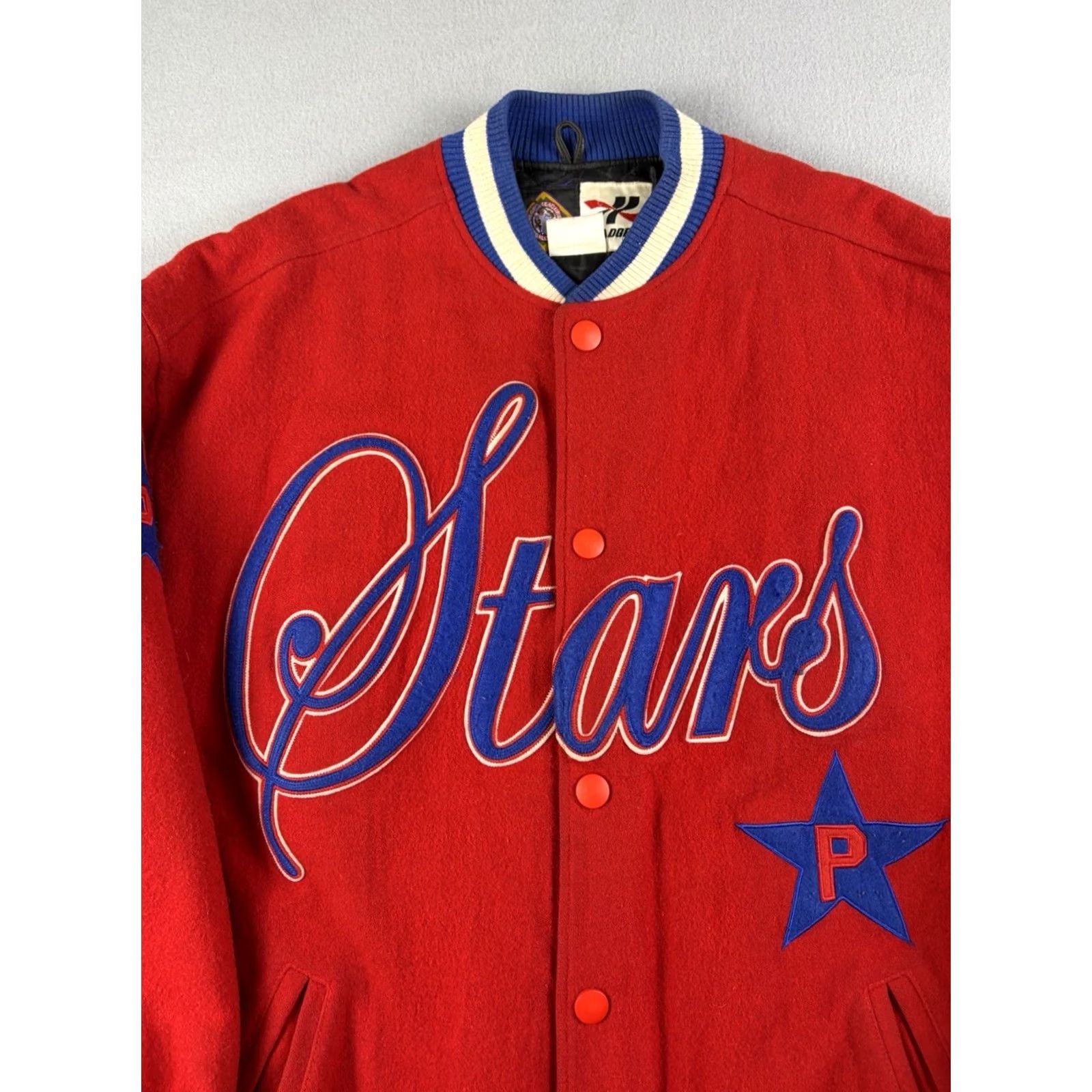 Vintage VINTAGE Phillies Stars Jacket Mens 2XL Wool Bomber Jacket Baseball NLBM 90s Size US XXL / EU 58 / 5 - 2 Thumbnail