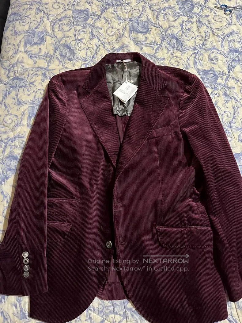 Brunello Cucinelli Brunello Cucinelli Corduroy suit jacket Size 50L - 1 Thumbnail
