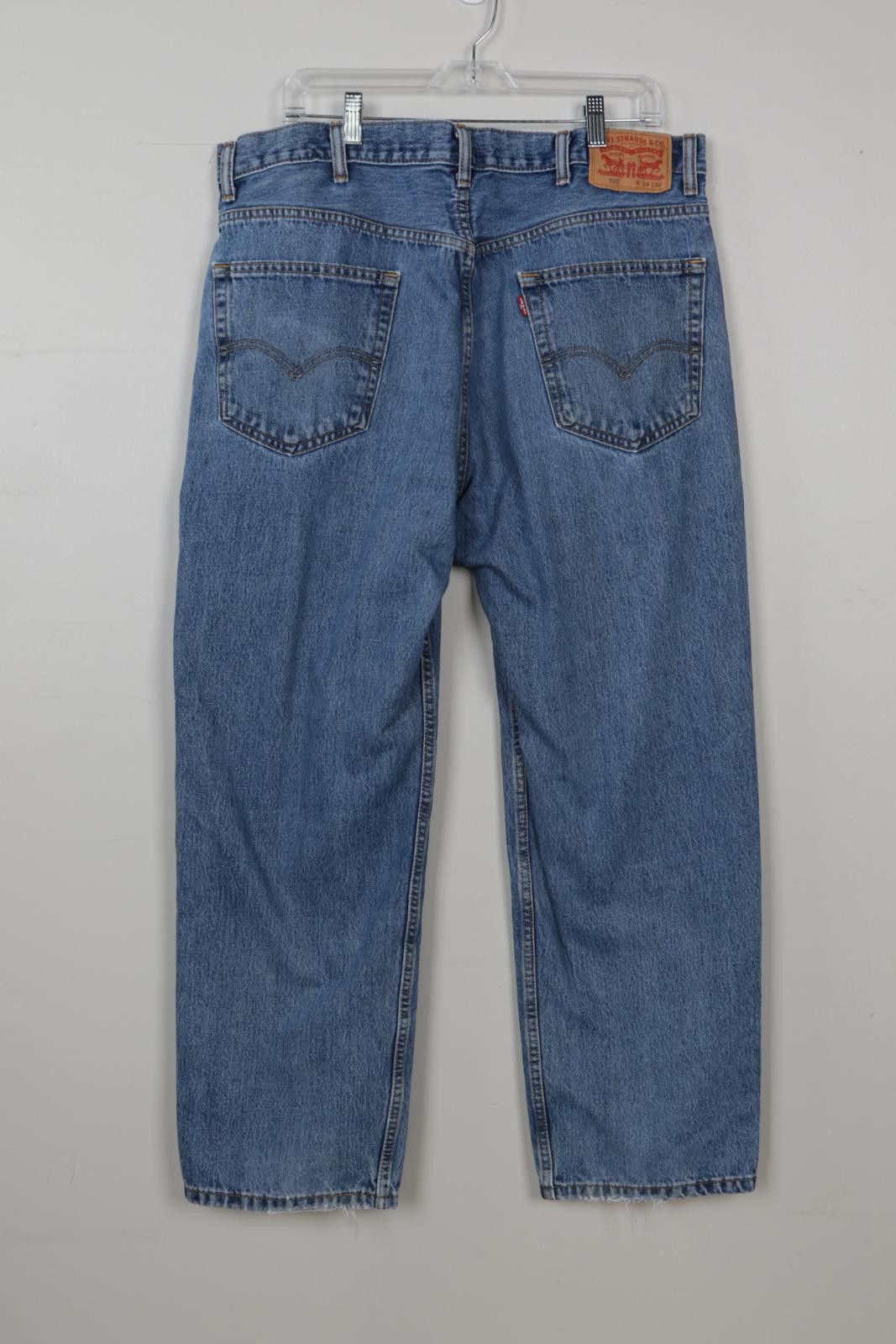 Levi's 00's Levi's 550 Dark Wash Relaxed Fit Jeans Size US 38 / EU 54 - 2 Thumbnail