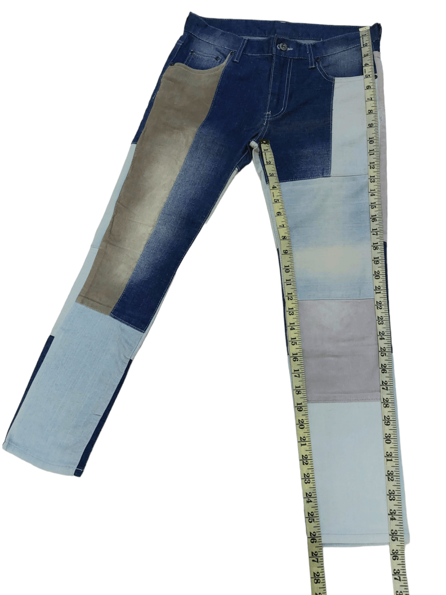 Vintage Vintage Japanese Patchwork Denim Size US 32 / EU 48 - 24 Thumbnail
