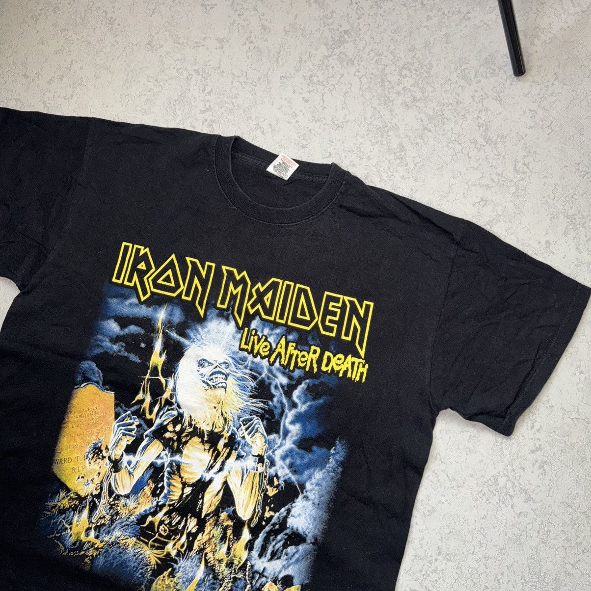 Band Tees Vintage Iron Maiden Live After Death Tee Size US XL / EU 56 / 4 - 2 Thumbnail
