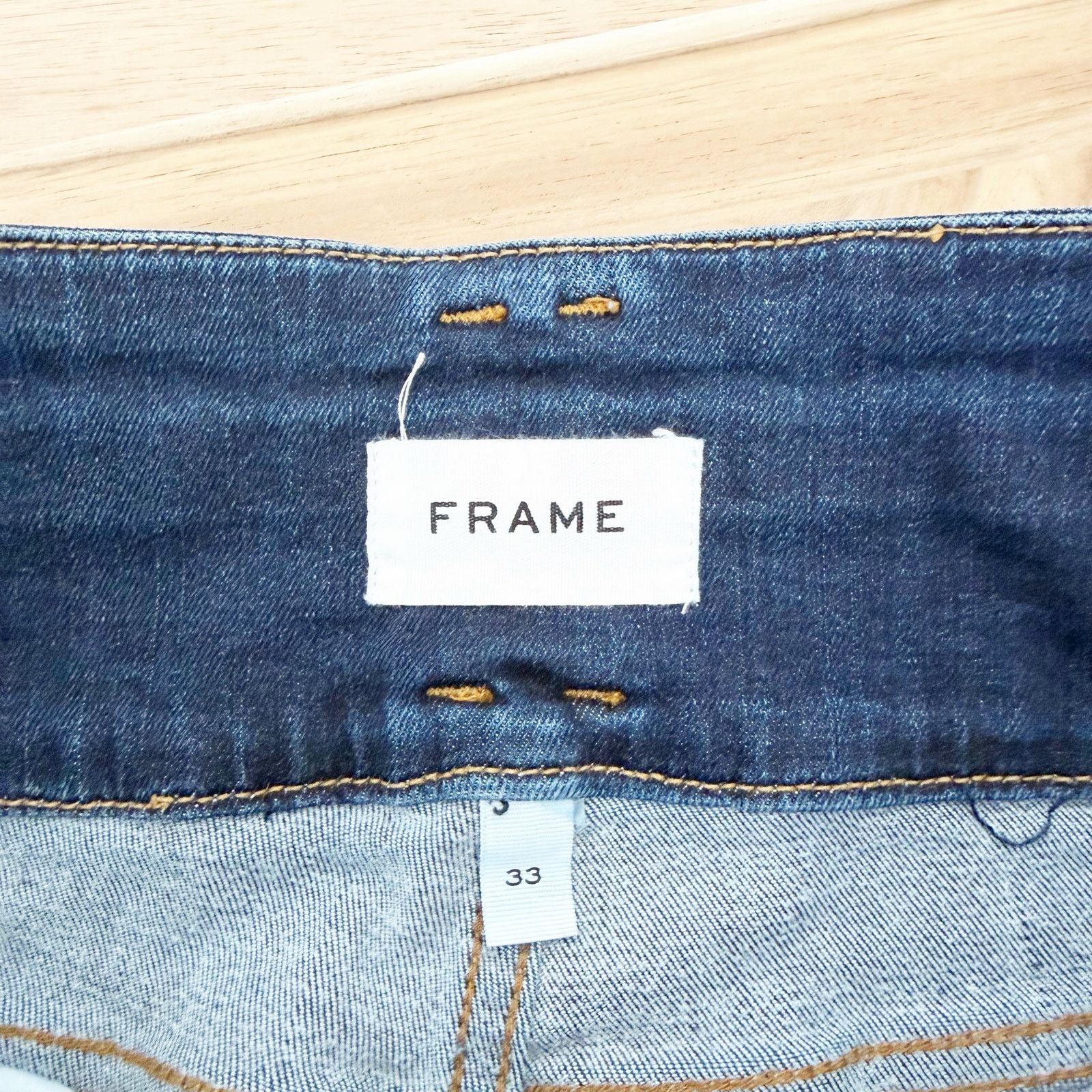 Frame Frame Le Catroux Crop Mini Boot Jeans Sz 33 Size 33" - 2 Thumbnail