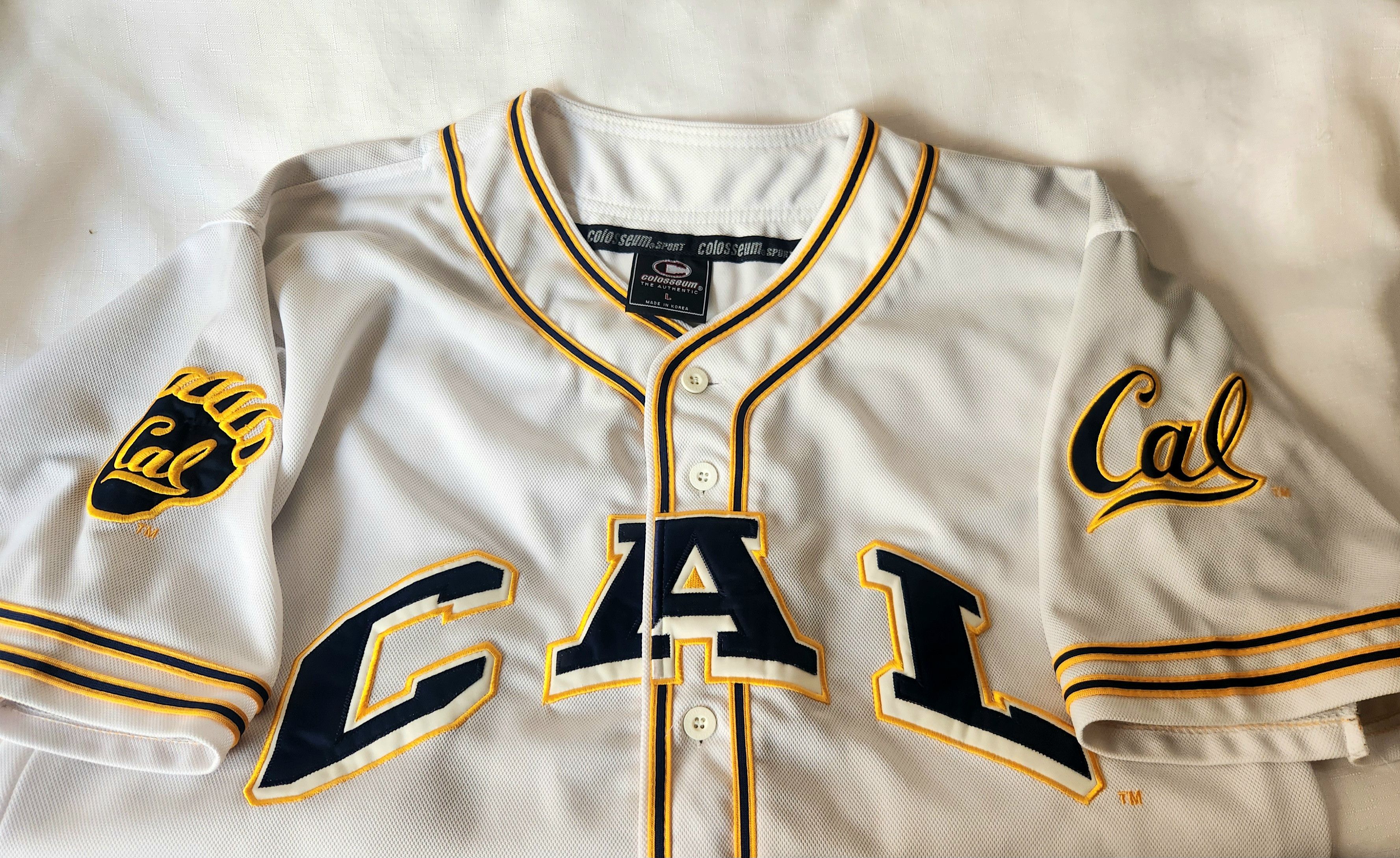 Colosseum Athletics Cal Golden Bears Jersey Home Baseball Colosseum NCAA 90s Size US L / EU 52-54 / 3 - 6 Thumbnail