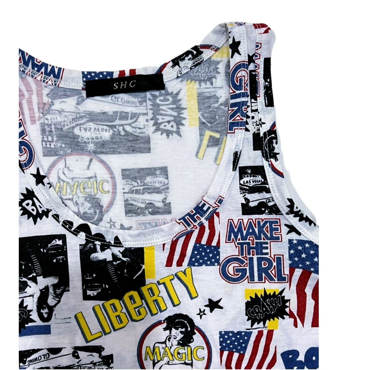 Japanese Brand Vintage Y2K pop art tank top 🧝🏻‍♀️💅🏻 Size M / US 6-8 / IT 42-44 - 3 Thumbnail