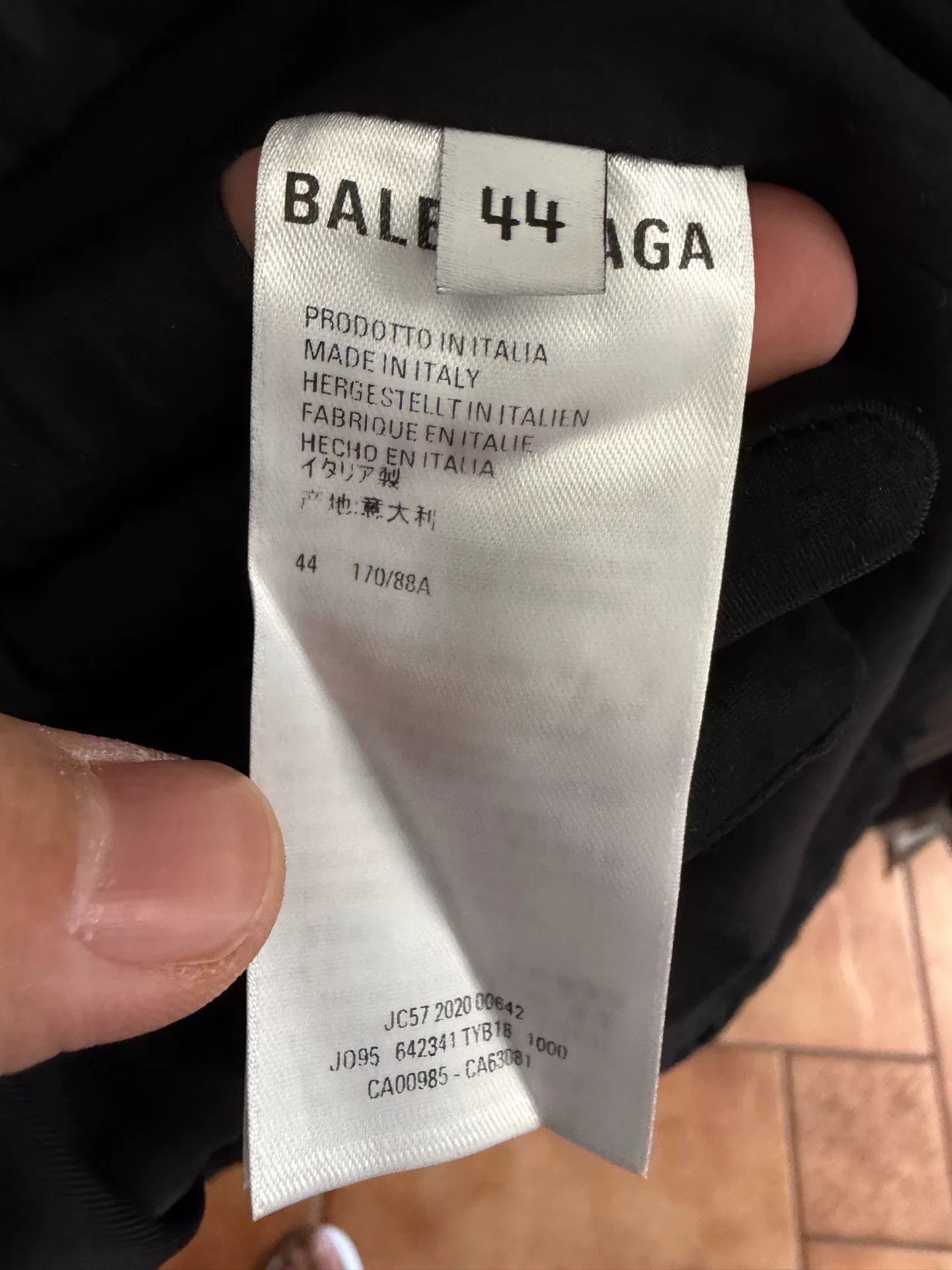 Balenciaga Soccer Panelled Shell Jacket Size 44