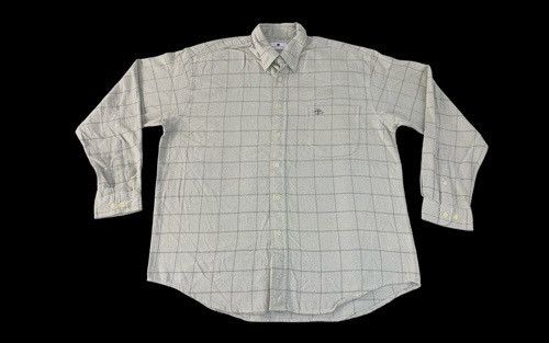 Pierre Balmain 90s Pierre Balmain Paris Checked Design Single Pocket Shirt Size US XL / EU 56 / 4 - 1 Thumbnail