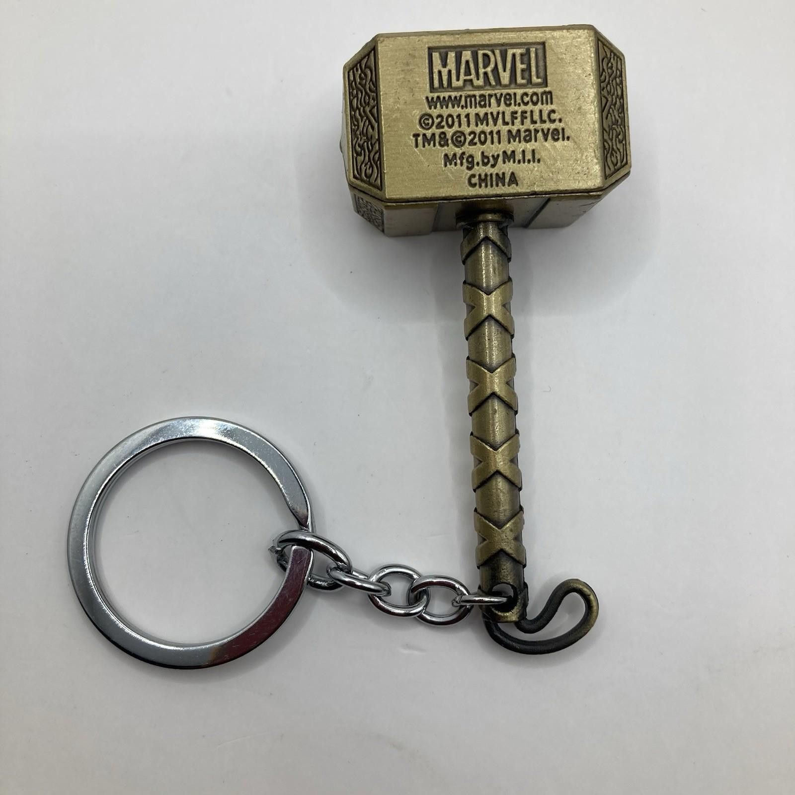 Designer New Marvel Thor Mjolnir Hammer Metal Key Chain 3 Inches Size ONE SIZE - 4 Thumbnail