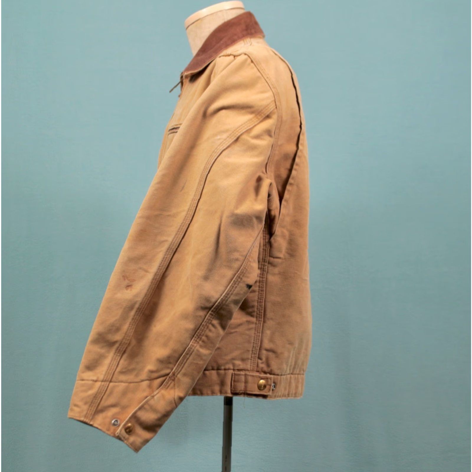 Carhartt Vintage Carhartt Work Jacket Beige Canvas 1990s 90s Interstellar Detroit Blanket Lined Men’s L Size Mens Size US L / EU 52-54 / 3 - 3 Thumbnail
