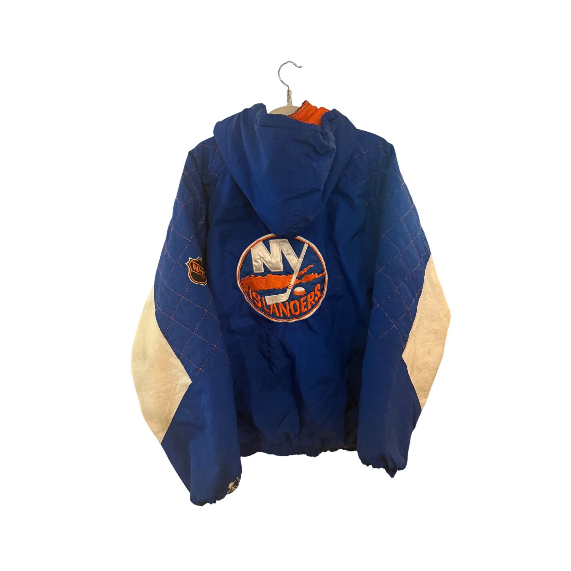 Starter Vintage 90s Starter New York Islanders NHL Full Zip Hooded P Size US XL / EU 56 / 4 - 2 Thumbnail