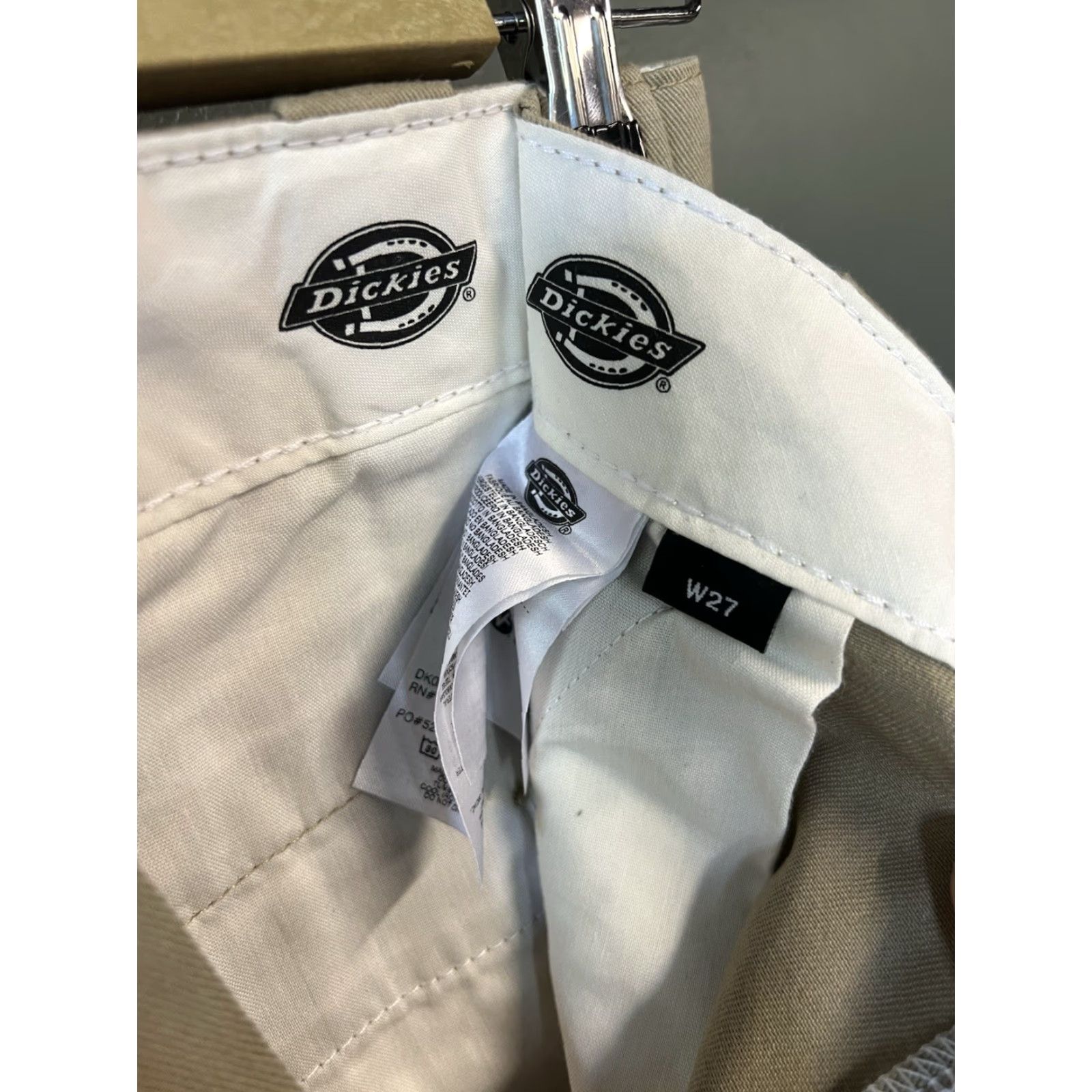 Dickies Dickies Womens Pants Wide-Leg Chino Beige 27 Regular 30in Inseam Womens Size 27" / US 4 / IT 40 - 3 Thumbnail