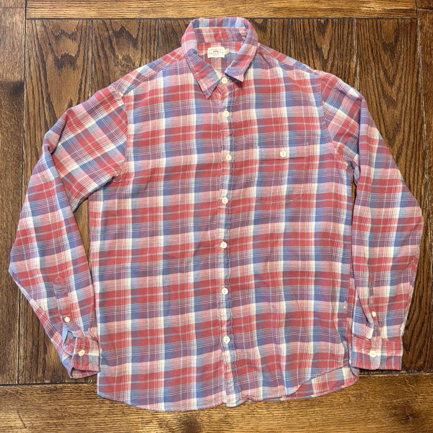 Faherty Faherty Button-Up Shirt Multicolor Flannel Long Sleeve Men L Size Casual Western Classic Size US L / EU 52-54 / 3 - 2 Thumbnail