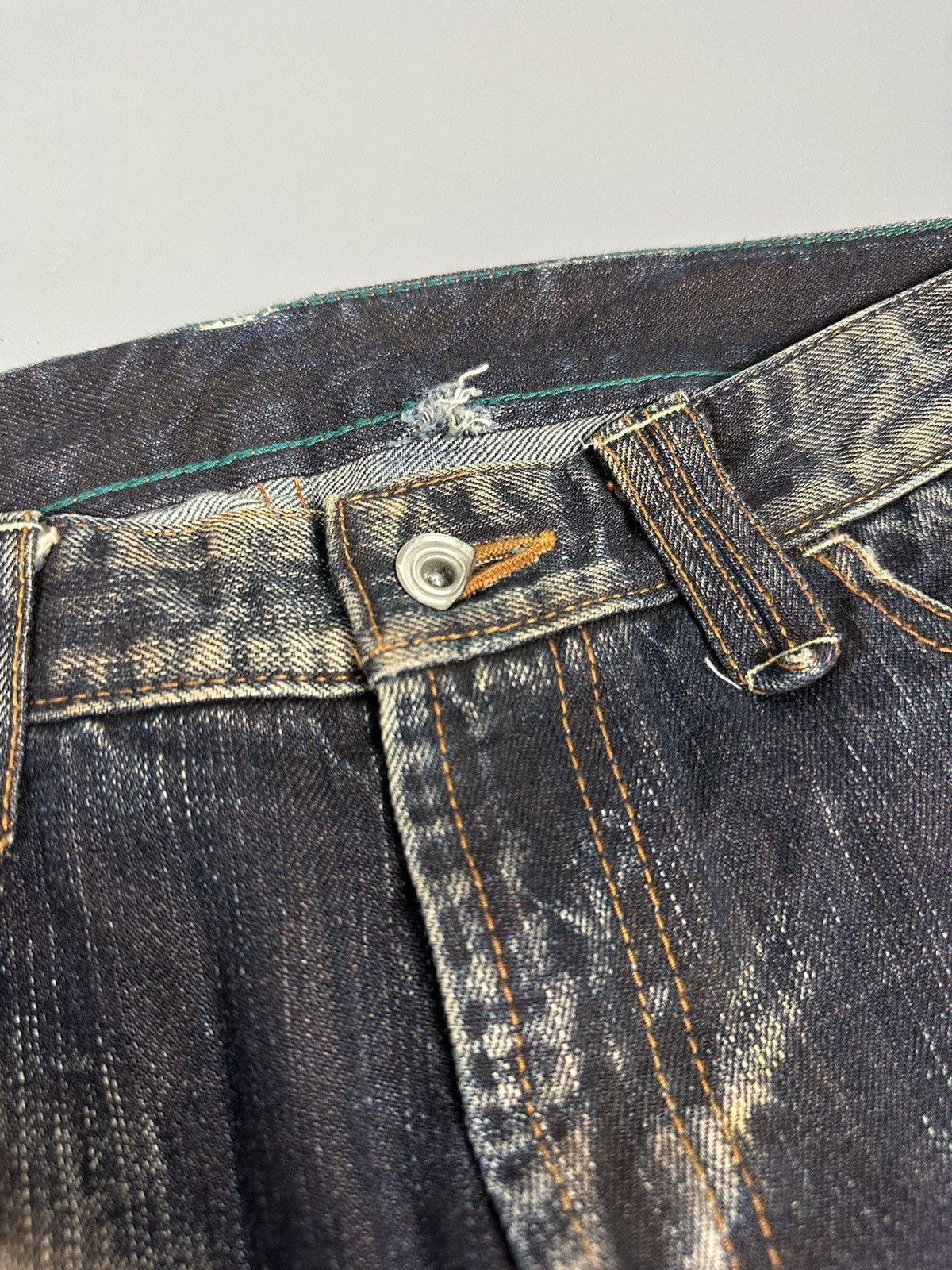 Japanese Brand Japanese High Street Whiskered Flare Denim Size US 33 - 8 Thumbnail