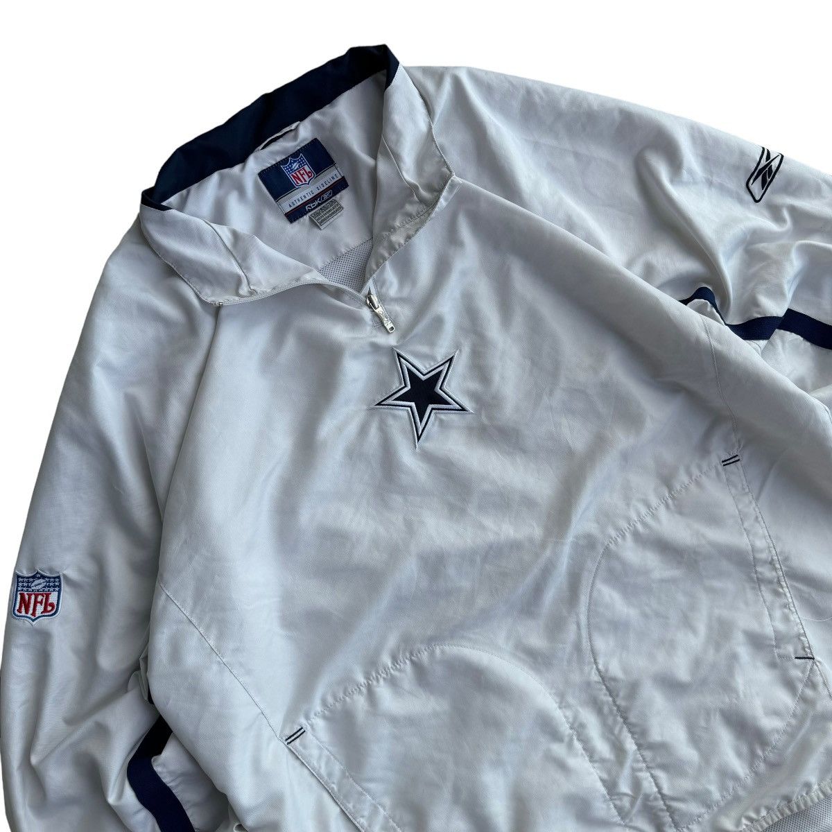NFL × Reebok × Vintage Early 2000s Dallas Cowboys Reebok Lightweight Jacket 1/4 Zip Size US XL / EU 56 / 4 - 5 Thumbnail