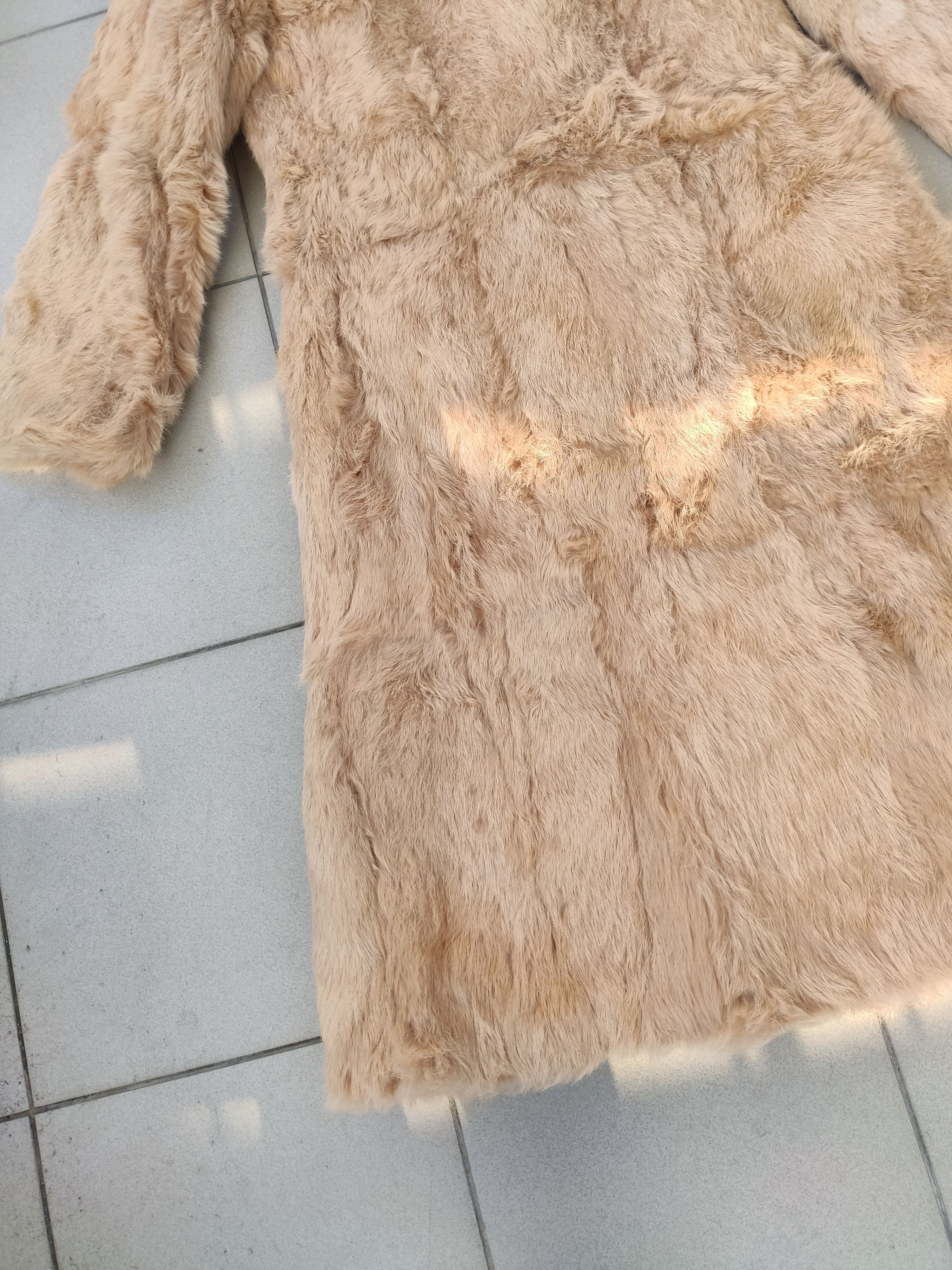 Japanese Brand Rare vintage Real Coney Fur Rabbit long coat jacket Korea Size L / US 10 / IT 46 - 14 Thumbnail