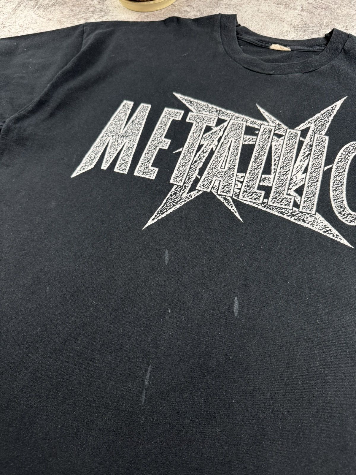 Metallica Metallica USA 1995 1996 Rock Rap Hip Hop Faded T Shirt Tee Size US XL / EU 56 / 4 - 17 Thumbnail