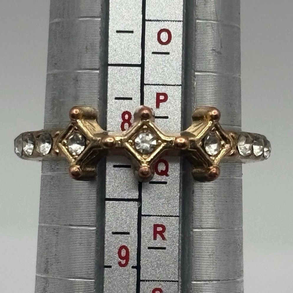 Other Stunning Gold Crystal Ring Size ONE SIZE - 5 Thumbnail