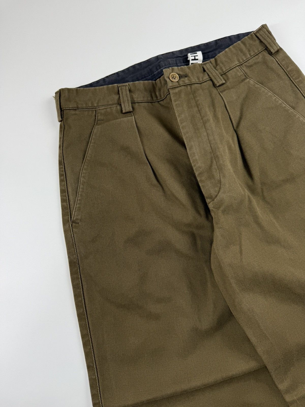 Margaret Howell Margaret Howell Heavy Cotton Single Pleat Chino Pants Size US 30 / EU 46 - 3 Thumbnail