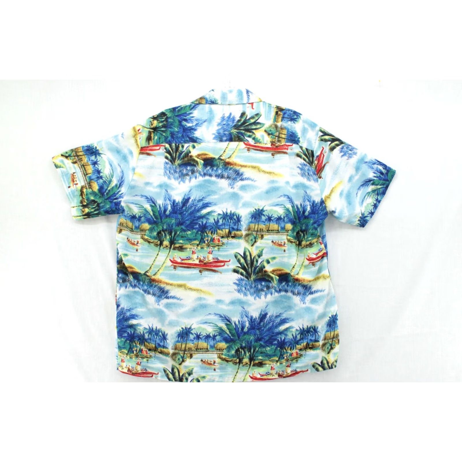 Vintage VTG Kennington Hawaiian Shirt Mens XL Blue Short Sleeve All Over Print Vacation Shirt Size US XL / EU 56 / 4 - 3 Thumbnail