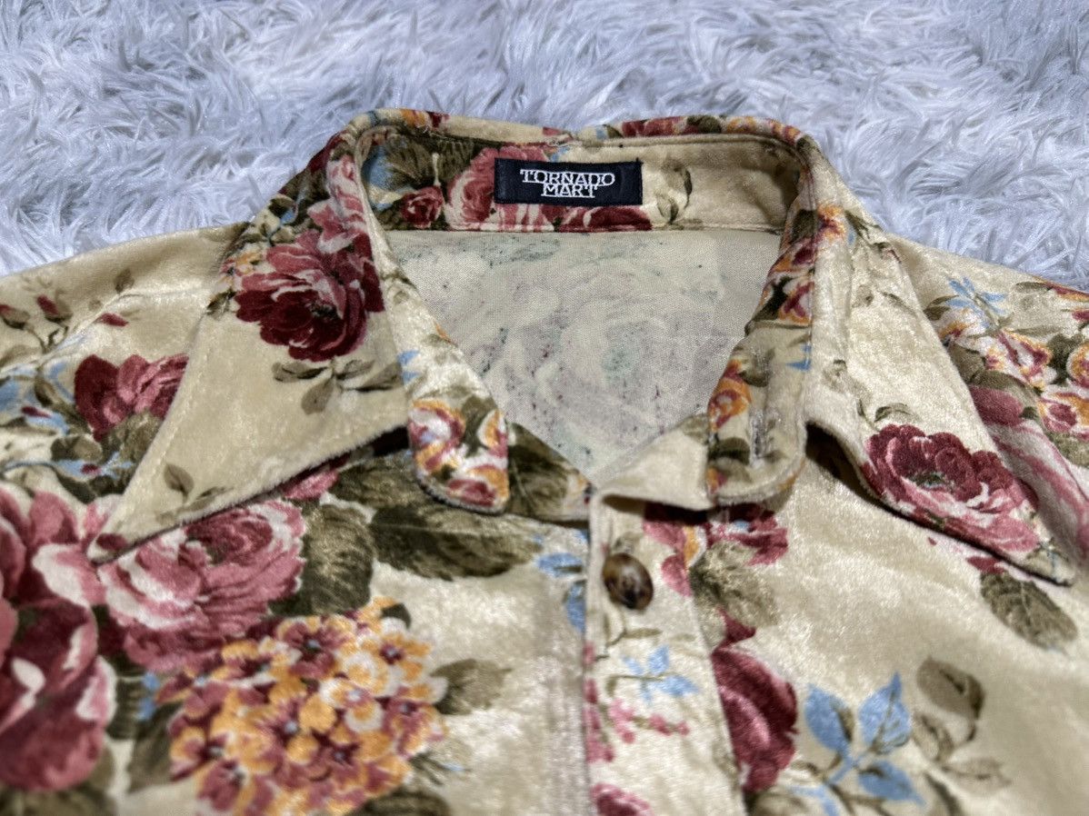 Tornado Mart 🔥Sick Y2K Tornado Mart Velvet Floral Shirt Size US M / EU 48-50 / 2 - 5 Thumbnail