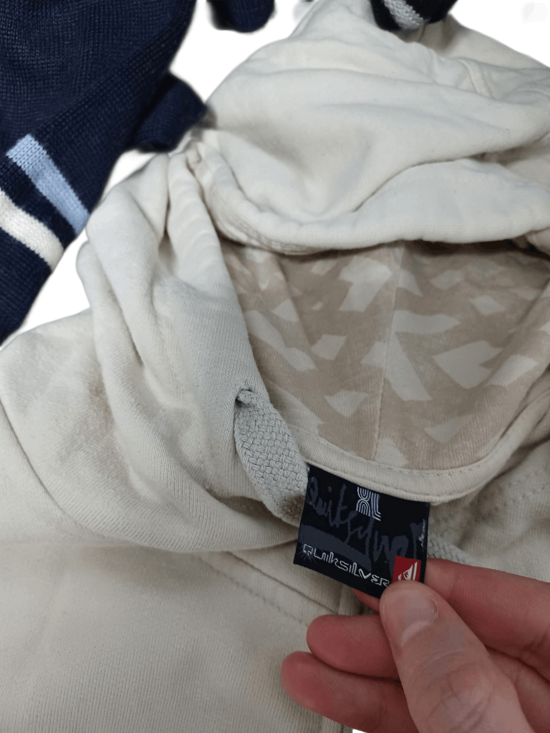 Quiksilver QUIKSILVER VINTAGE BIG LOGO EMBROIDERED ZIP HOODIE Size US XL / EU 56 / 4 - 4 Thumbnail