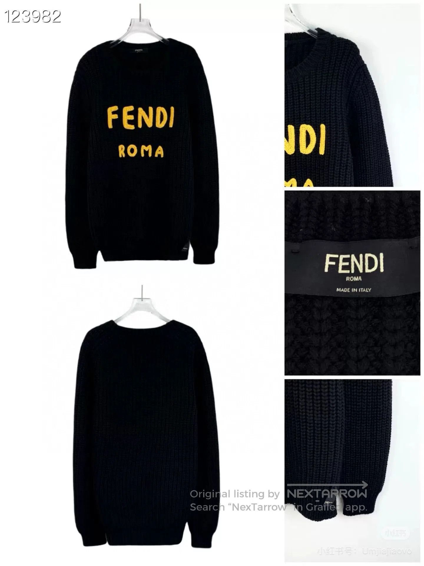 Fendi Fendi Black Wool Knit Sweater. Size US M / EU 48-50 / 2 - 6 Thumbnail