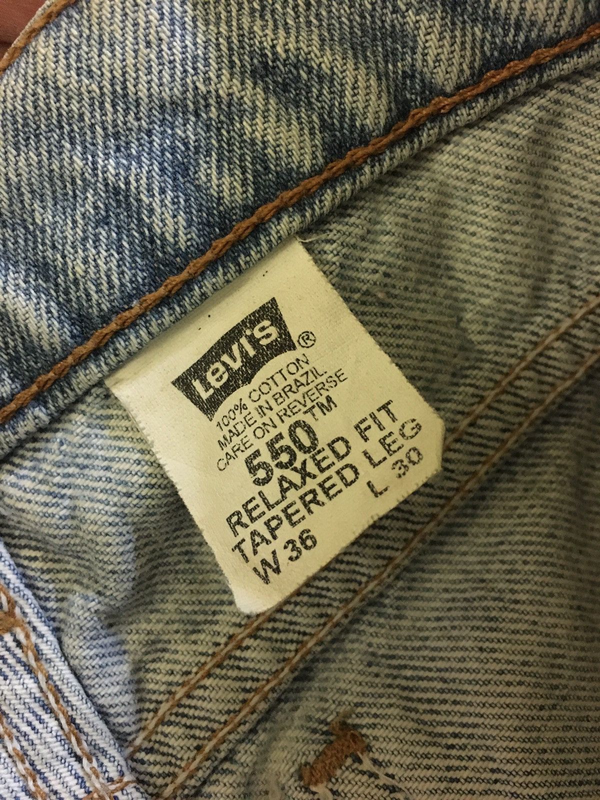 Levi's Vintage 90s Levi’s 550 Orange Tab Relaxed Fit Tapered Leg Size US 36 / EU 52 - 9 Thumbnail