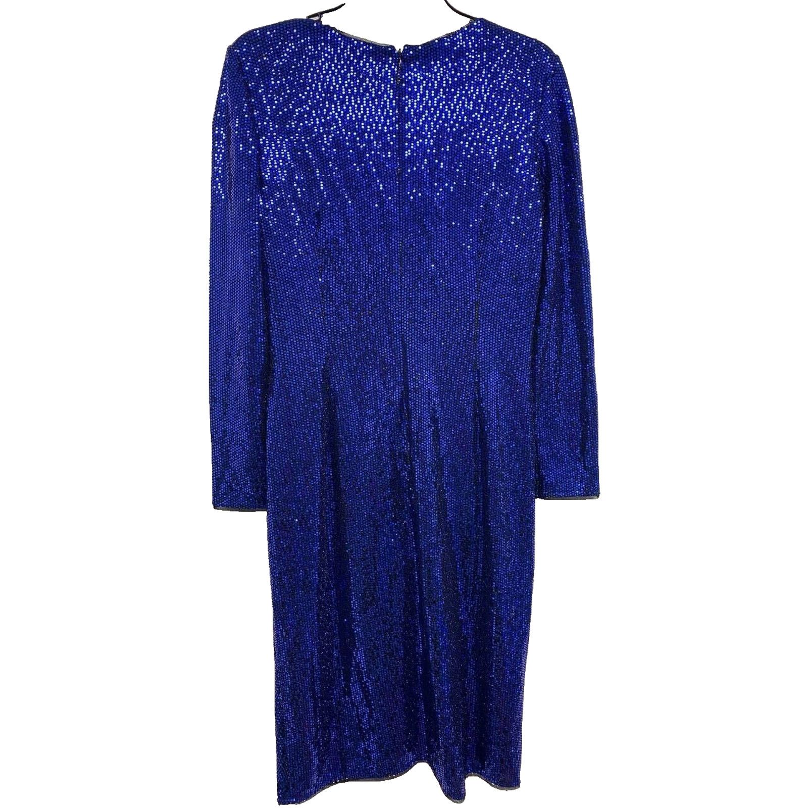 & Other Stories Aidan Mattox prom wedding Cobalt Blue 10 A000406 Size L / US 10 / IT 46 - 4 Thumbnail