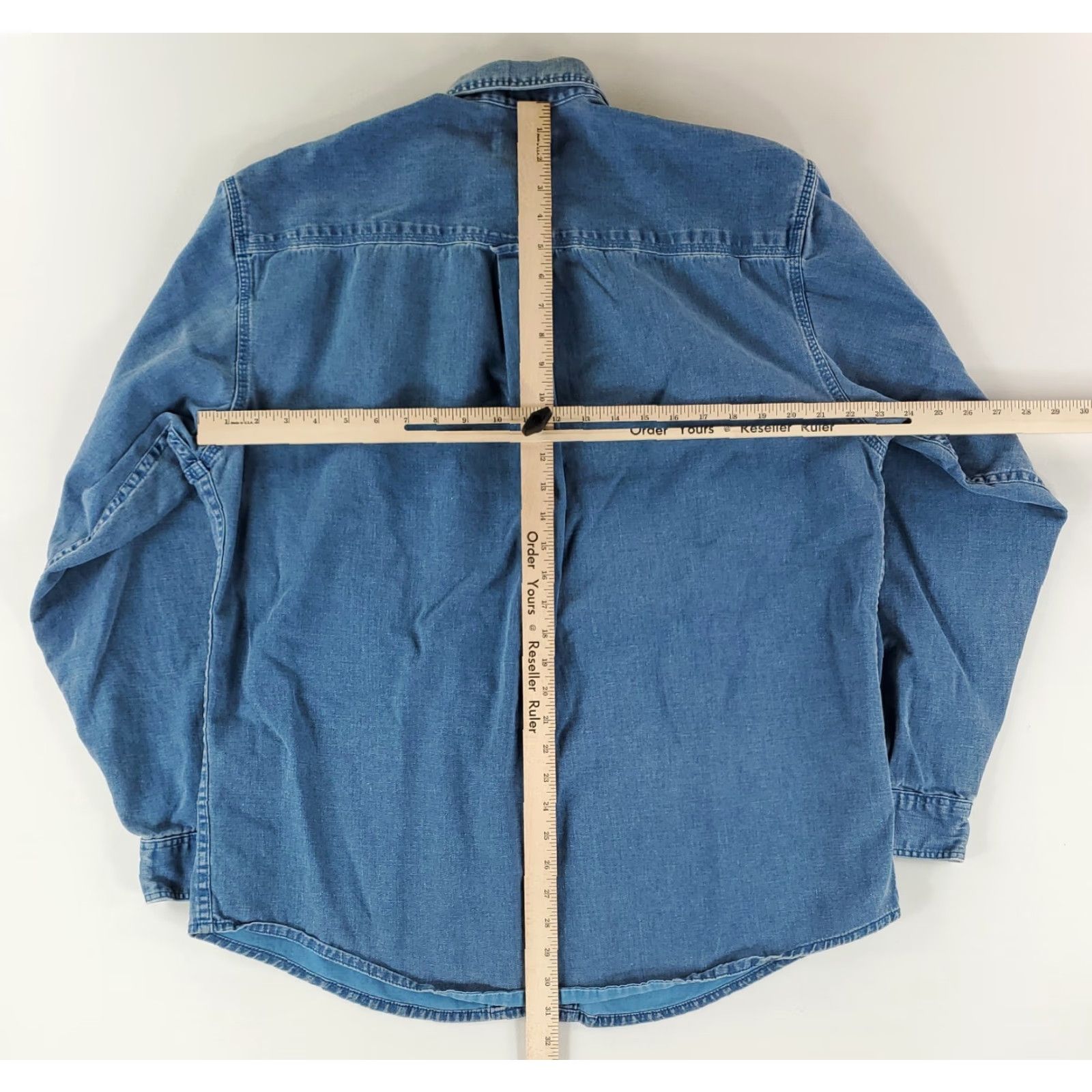 Eddie Bauer VINTAGE Eddie Bauer Denim Shirt Elkhorn Button Up Blue Made USA Mens XL Tall 90s Size US XL / EU 56 / 4 - 8 Thumbnail
