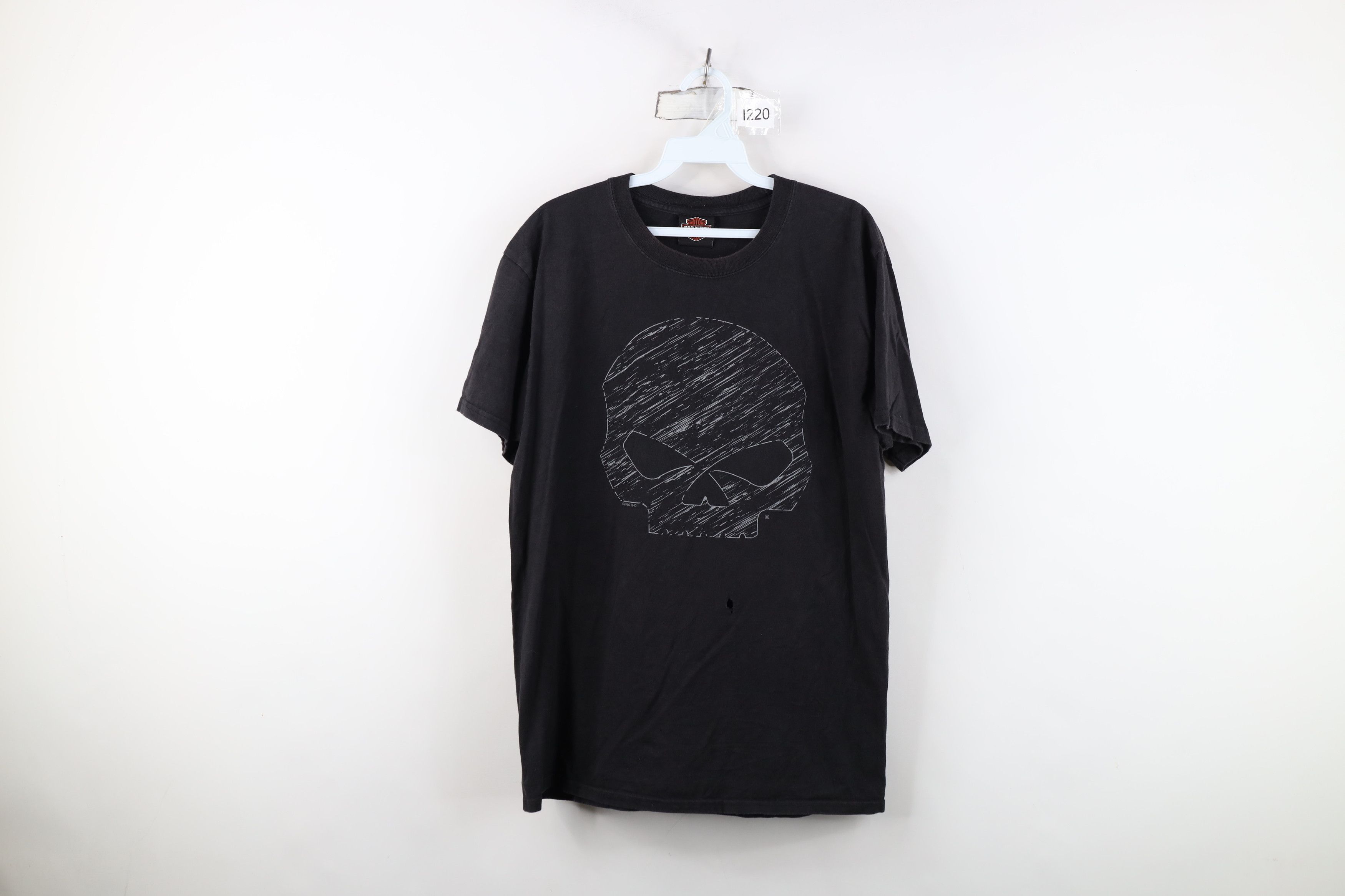 Harley Davidson Vintage Y2K Harley Davidson Skull Skeleton T-Shirt Black Size US M / EU 48-50 / 2 - 1 Thumbnail