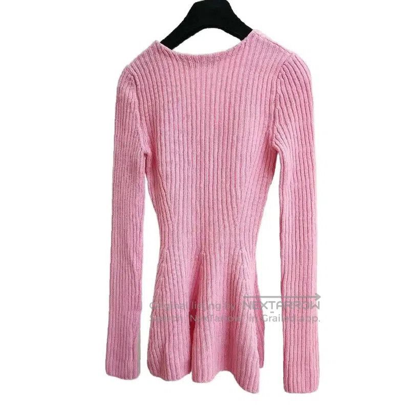 Dior Dior Pink Wool Long Sleeve Knit Top . Size S / US 4 / IT 40 - 7 Thumbnail