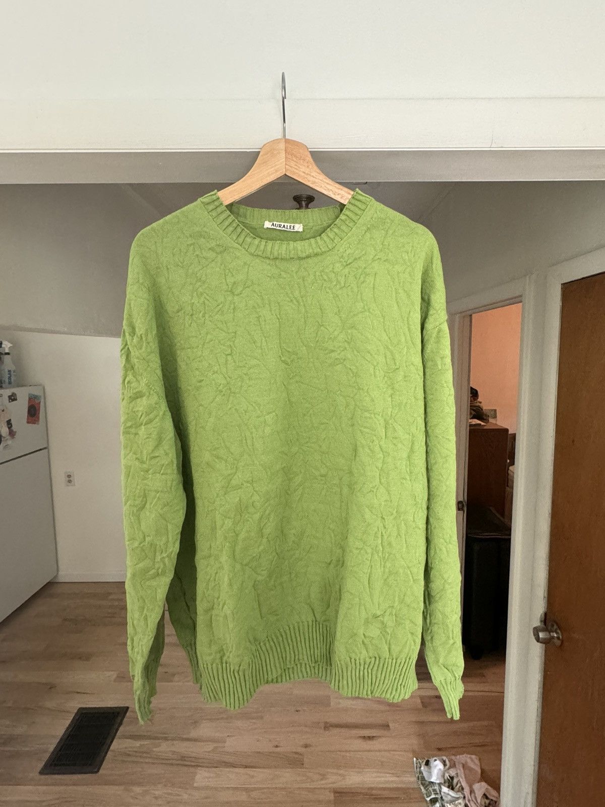 Auralee Cotton Cord Cable Knit Big Pull Over | Grailed