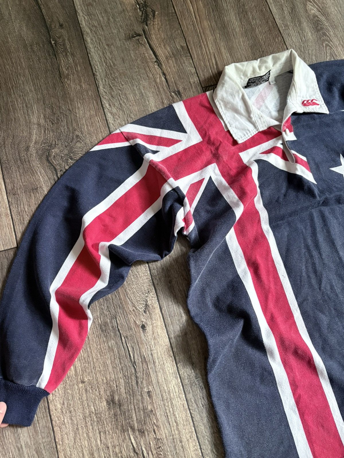 Canterbury of New Zealand Vintage 90s Canterbury Australia Flag All Over Print Jersey Size US L / EU 52-54 / 3 - 3 Thumbnail